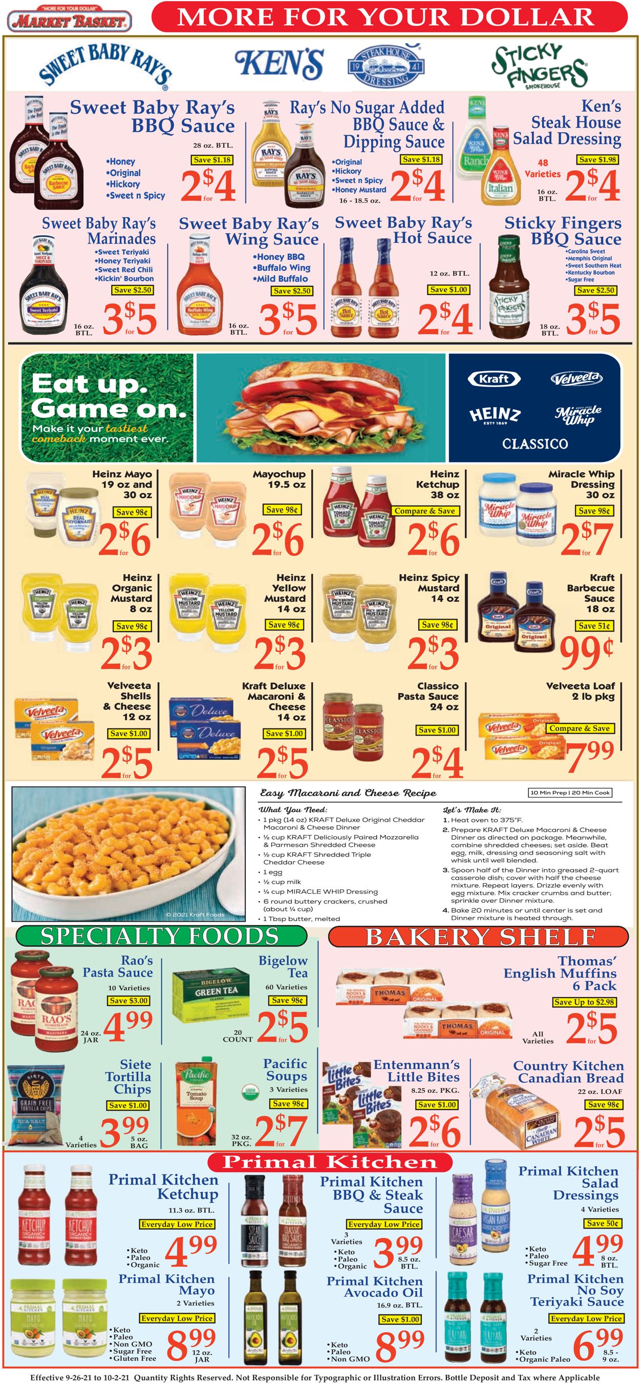 Market Basket Weekly Ad Circular - valid 09/26-10/02/2021 (Page 7)