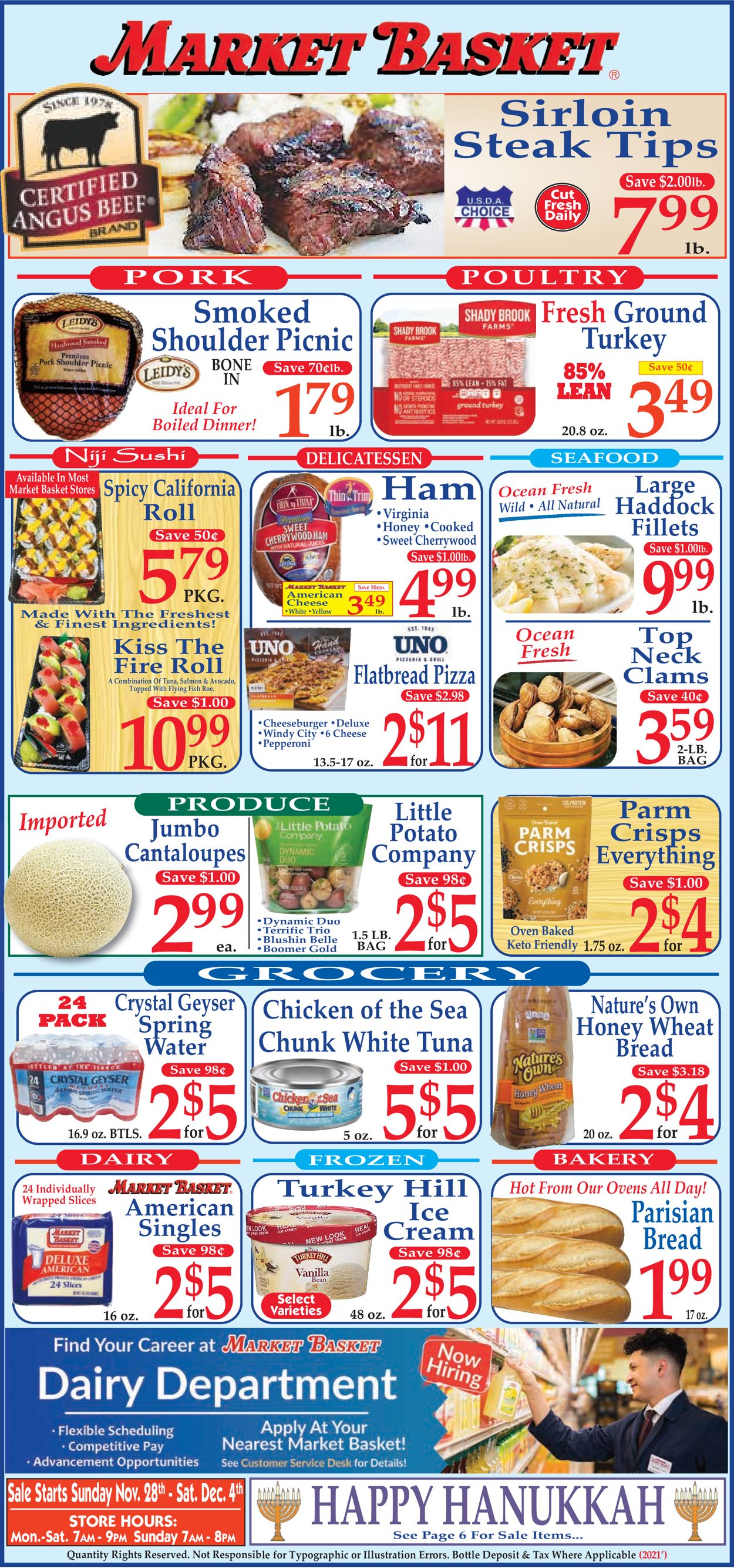 Market Basket Weekly Ad Circular - valid 11/28-12/04/2021