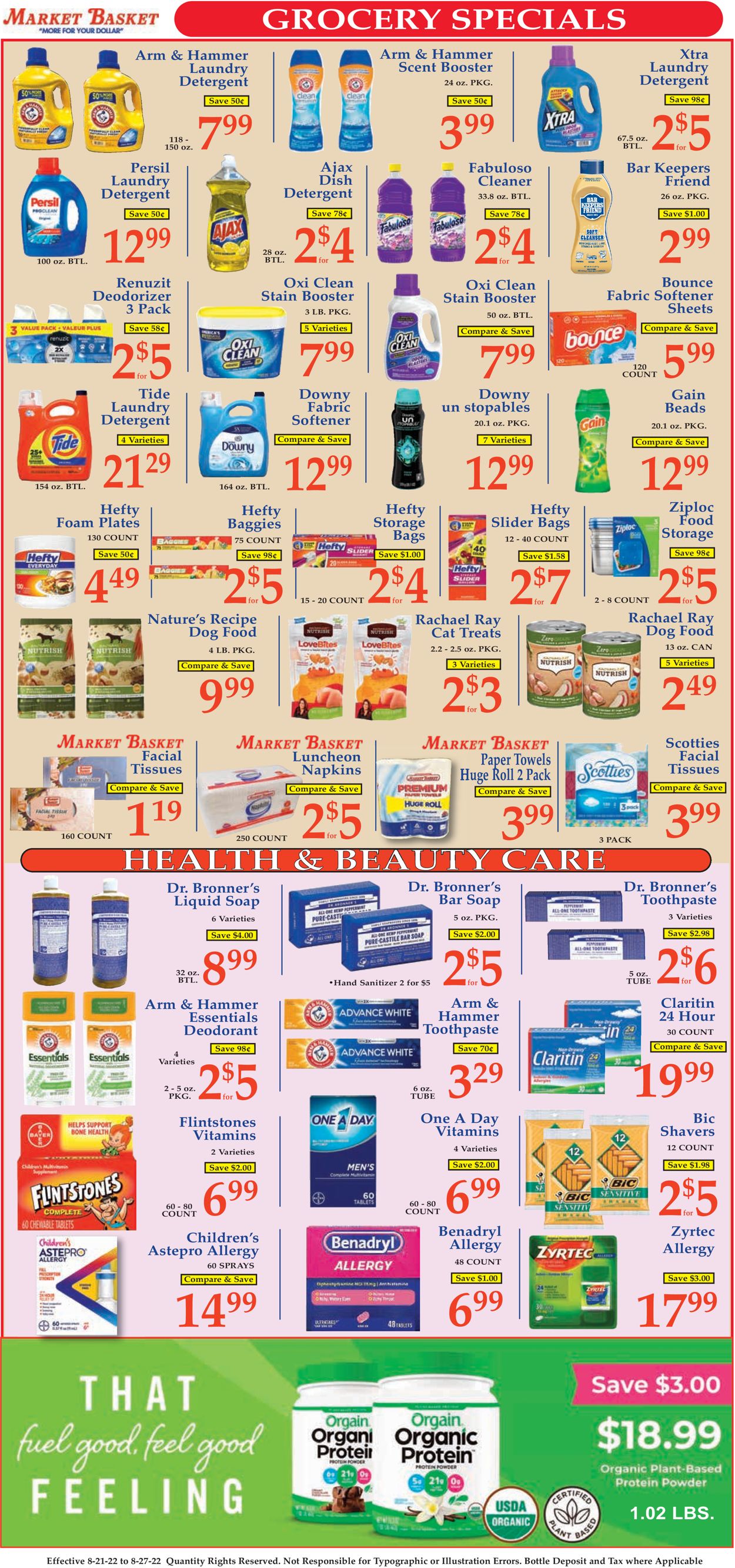 Market Basket Weekly Ad Circular - valid 08/21-08/27/2022 (Page 9)