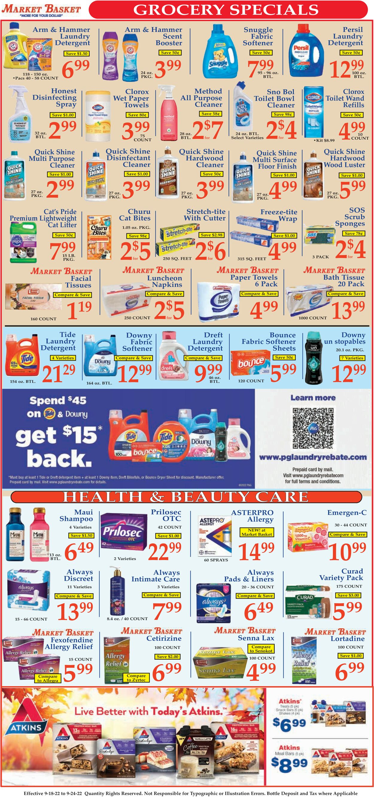 Market Basket Weekly Ad Circular - valid 09/18-09/24/2022 (Page 9)