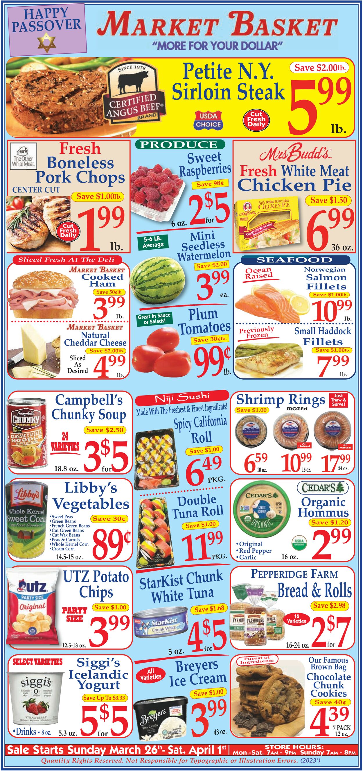 Market Basket Weekly Ad Circular - valid 03/26-04/01/2023
