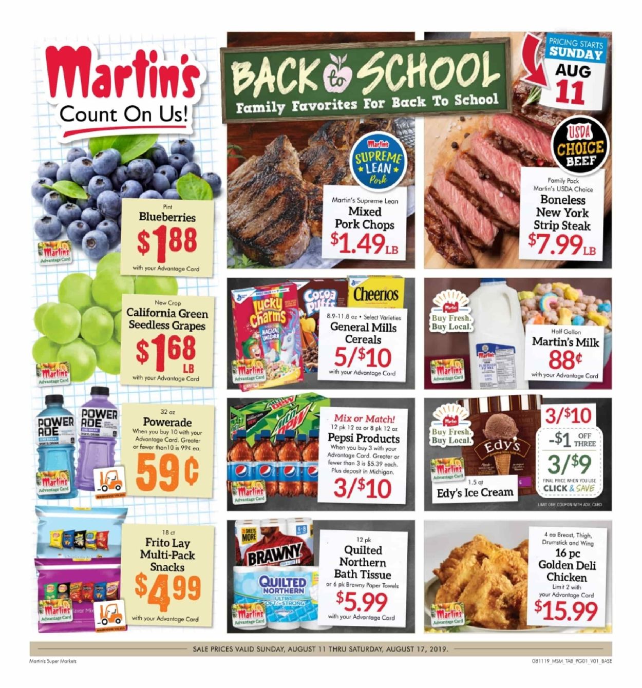 Martin’s Weekly Ad Circular - valid 08/11-08/17/2019