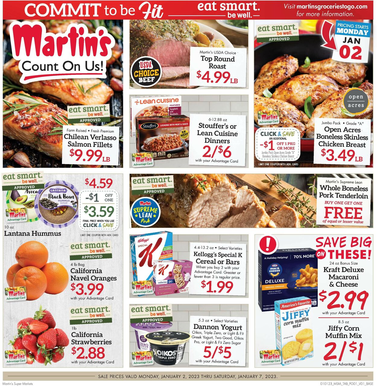 Martin’s Weekly Ad Circular - valid 01/01-01/07/2023