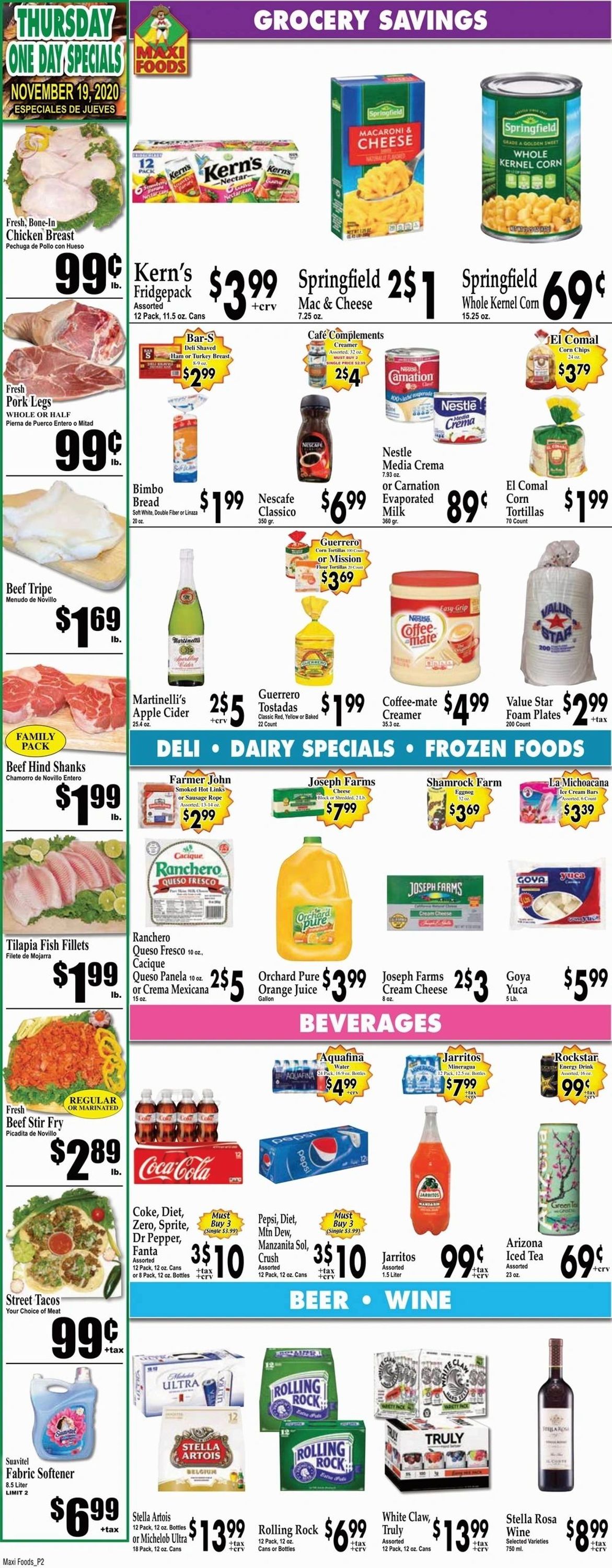 Maxi Foods Weekly Ad Circular - valid 11/18-11/24/2020 (Page 3)