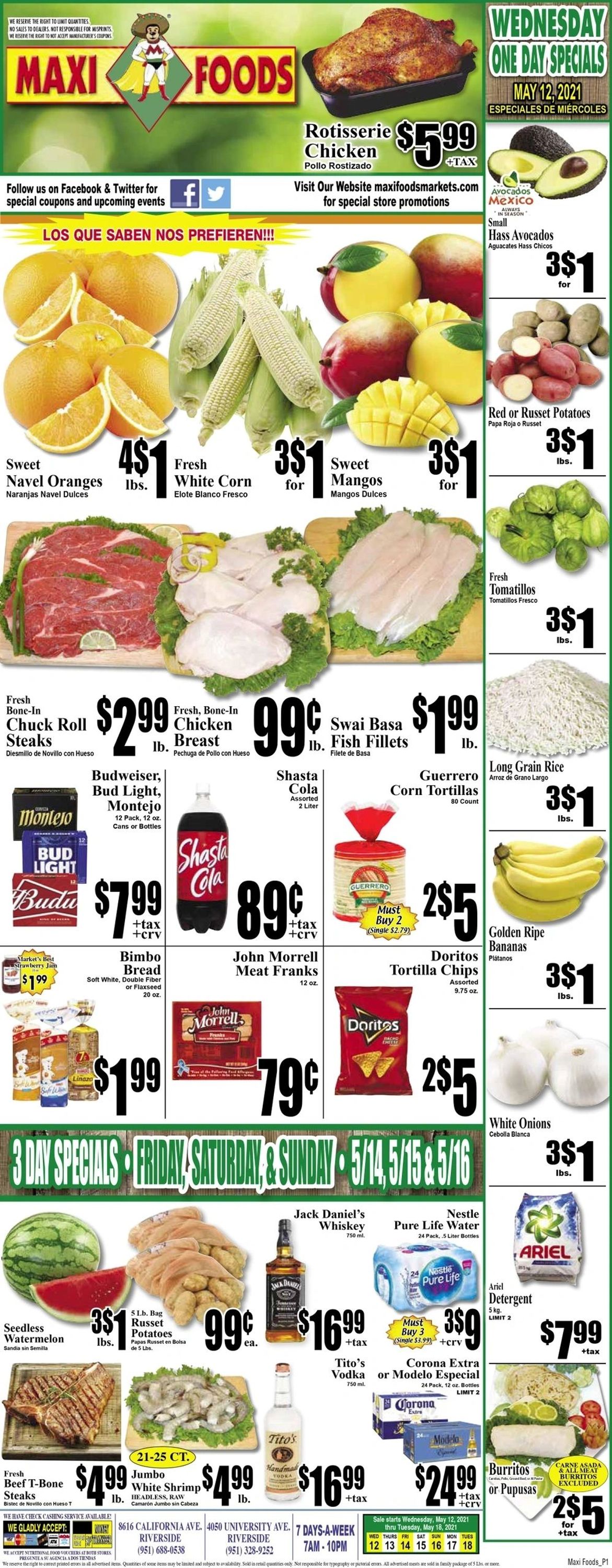 Maxi Foods Weekly Ad Circular - valid 05/12-05/18/2021