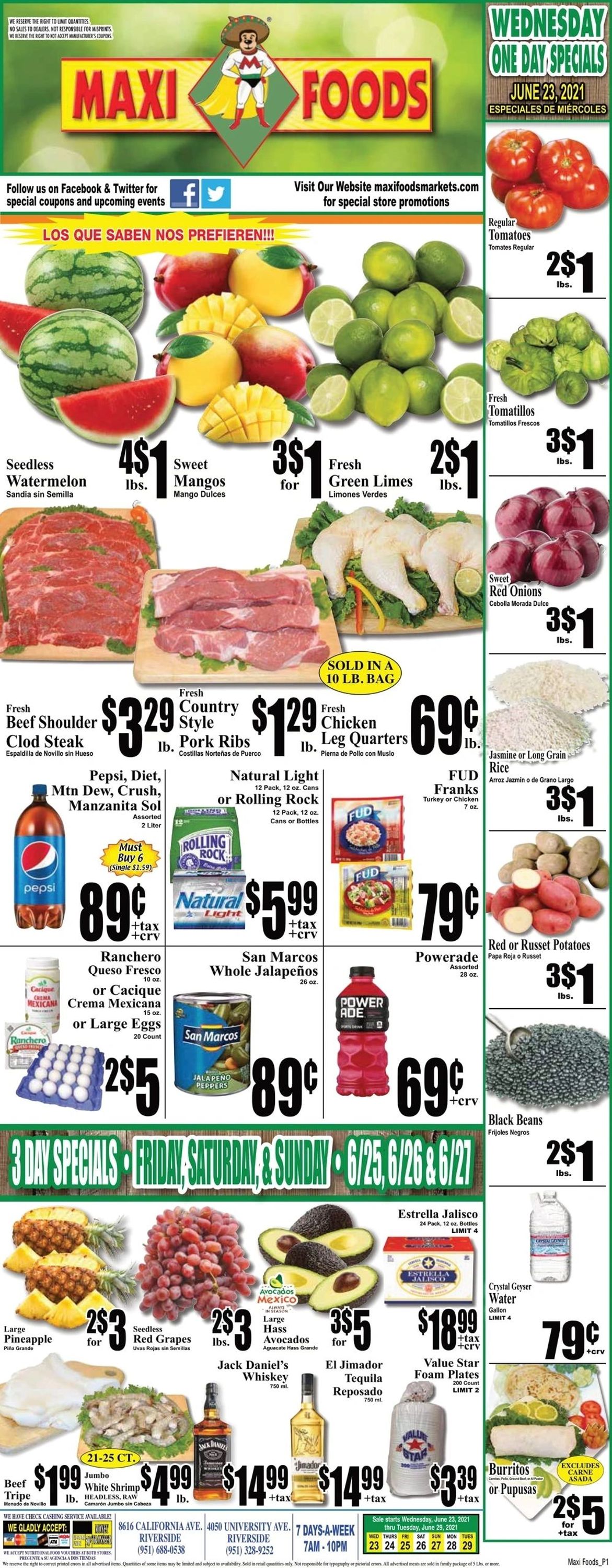 Maxi Foods Weekly Ad Circular - valid 06/23-06/29/2021