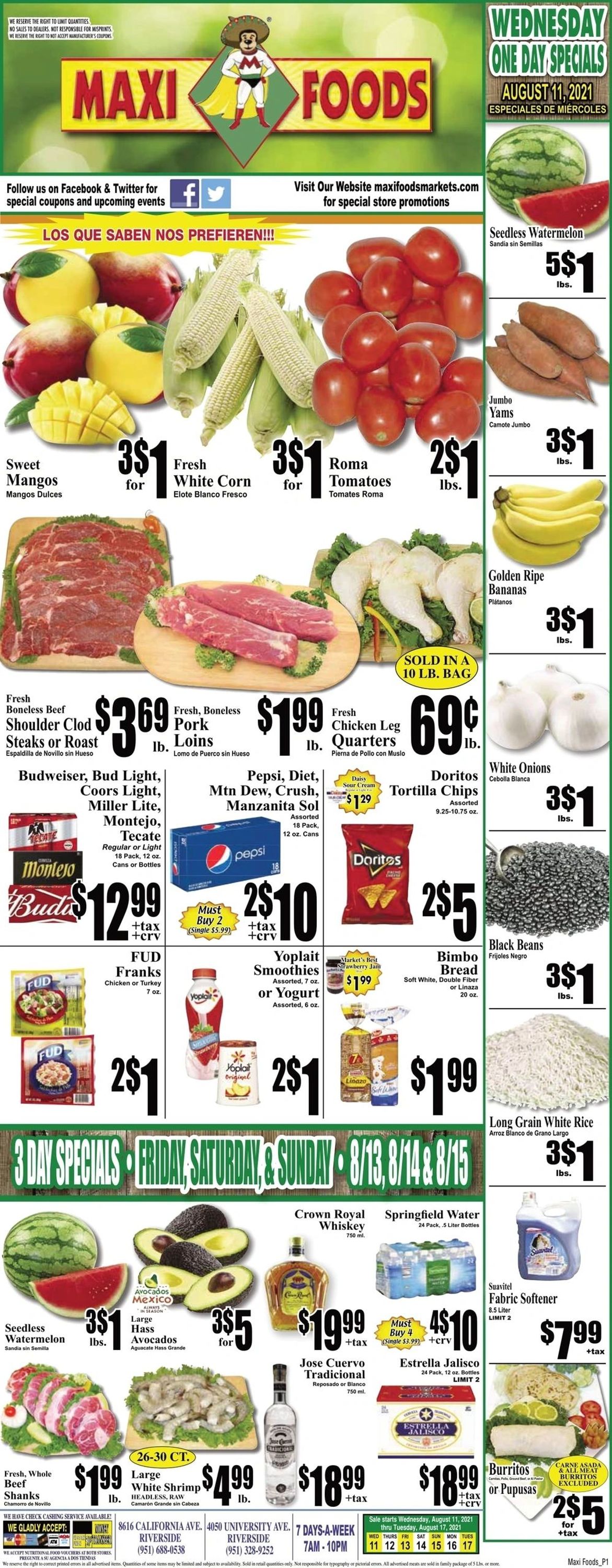 Maxi Foods Weekly Ad Circular - valid 08/11-08/17/2021