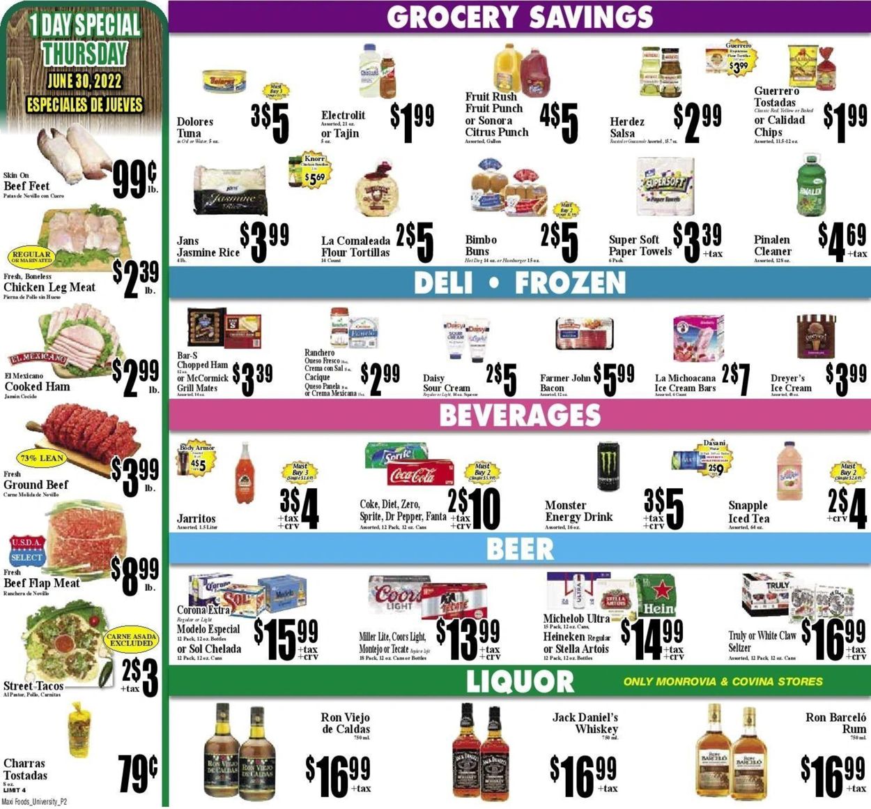 Maxi Foods Weekly Ad Circular - valid 06/29-07/05/2022 (Page 2)