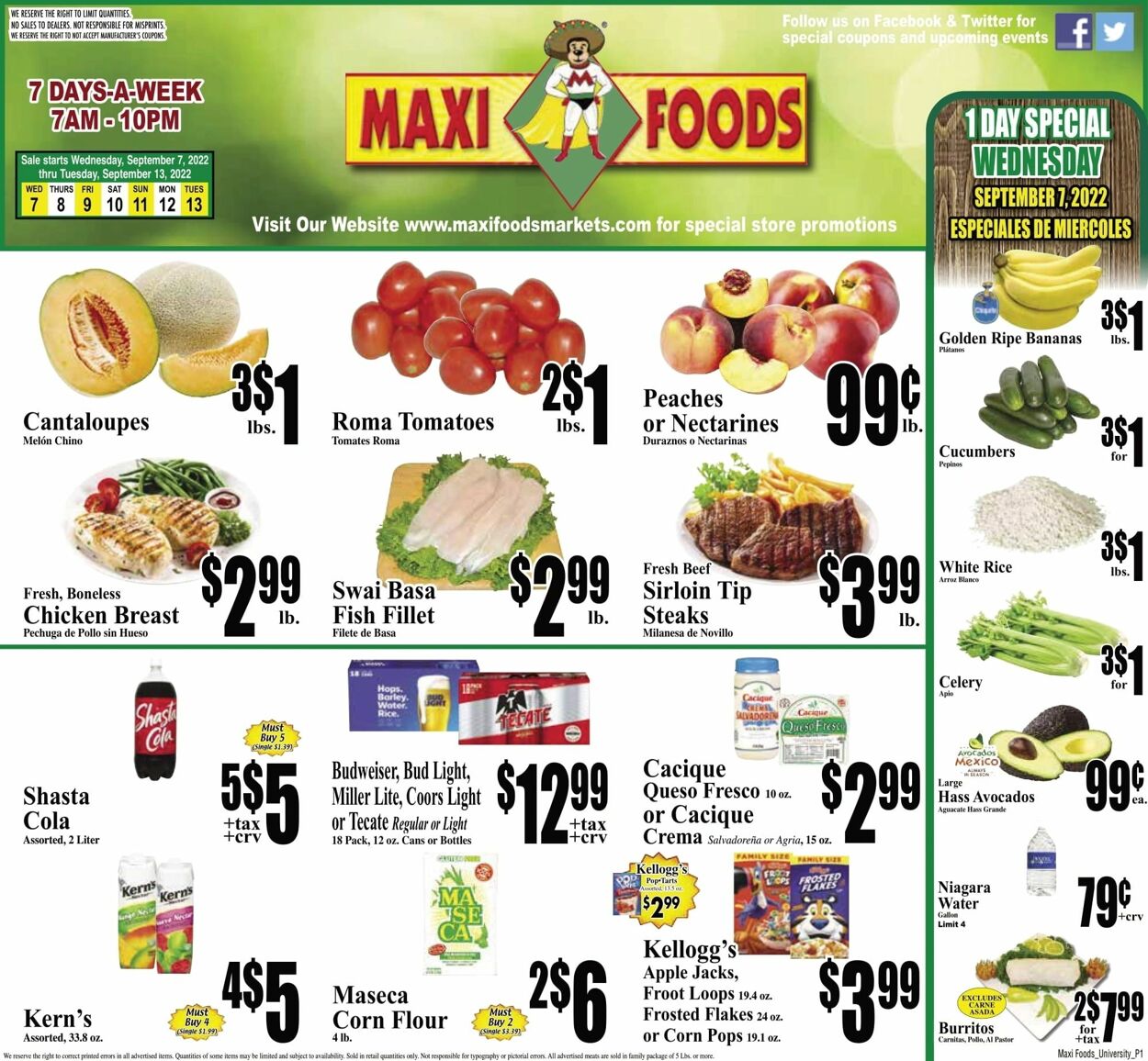 Maxi Foods Weekly Ad Circular - valid 09/07-09/13/2022