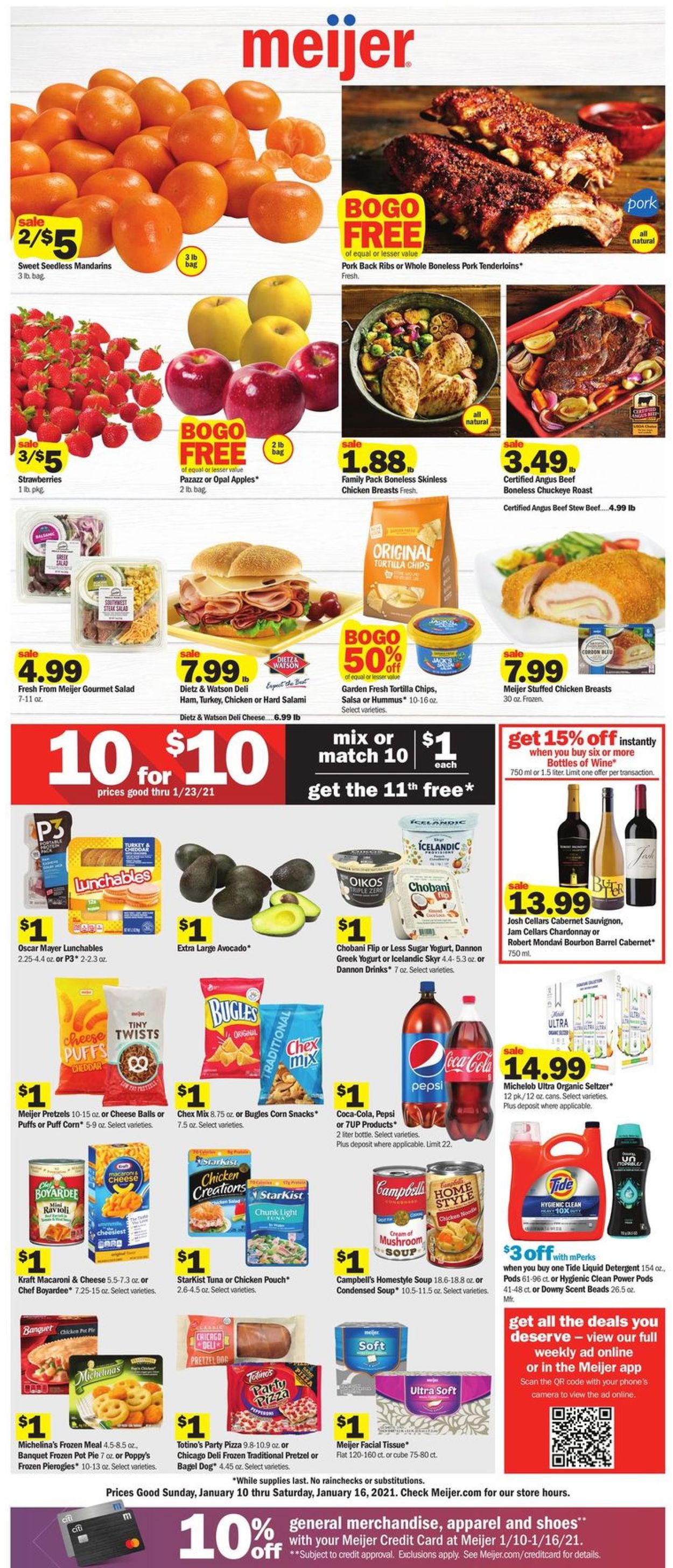 Meijer Weekly Ad Circular - valid 01/10-01/16/2021