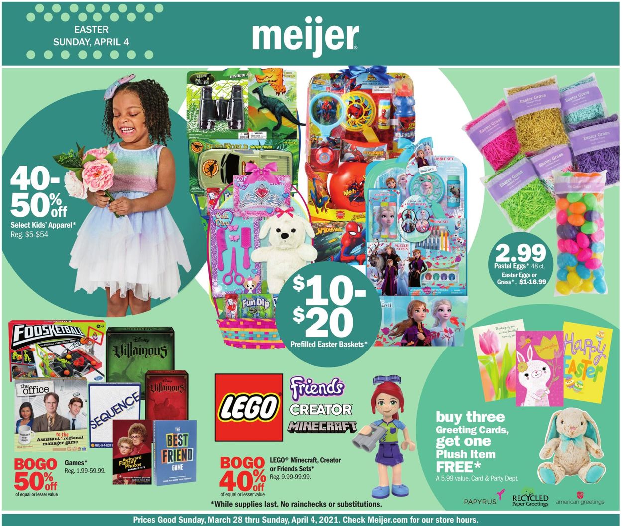 Meijer - Easter 2021 Ad Weekly Ad Circular - valid 03/28-04/04/2021