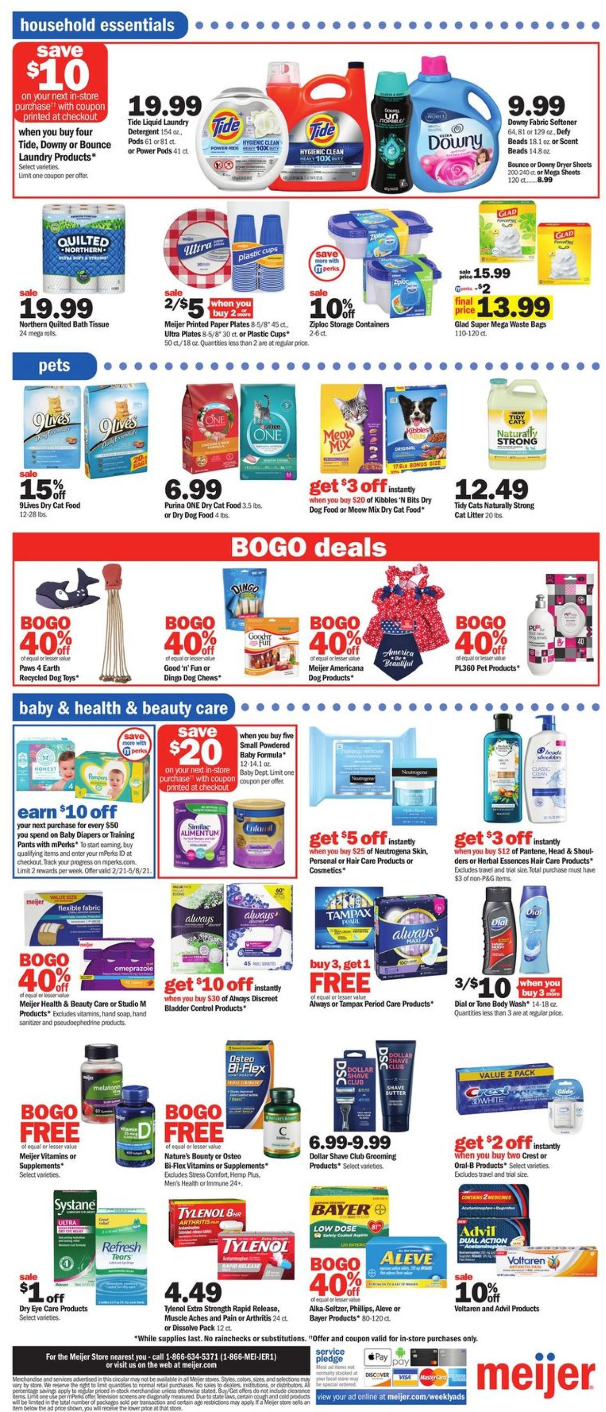 Meijer Weekly Ad Circular - valid 05/02-05/08/2021 (Page 14)