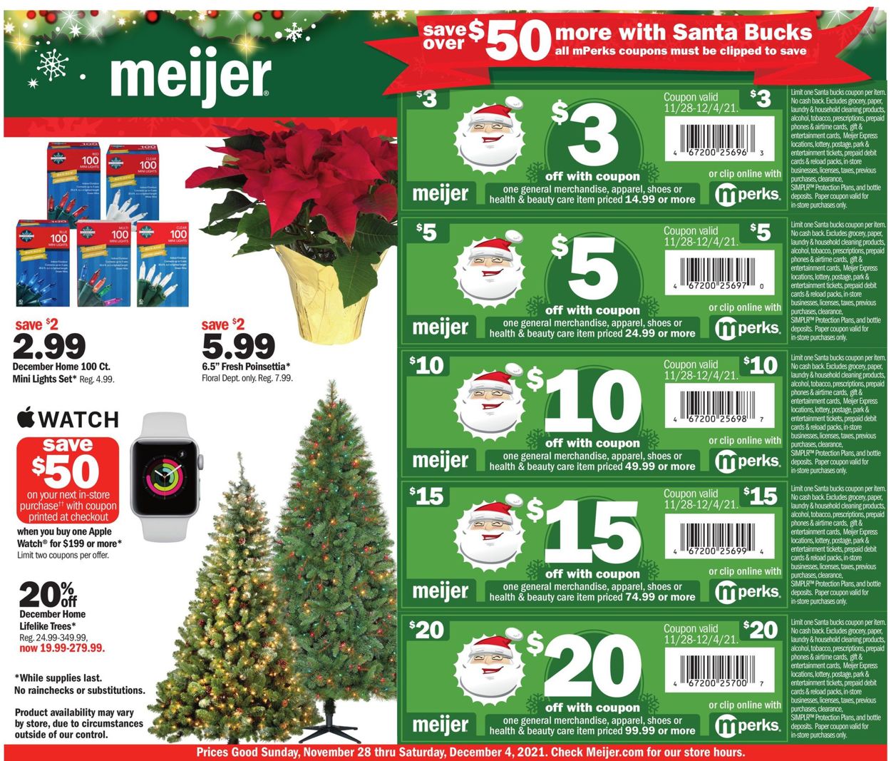 Meijer HOLIDAY 2021 Weekly Ad Circular - valid 11/28-12/04/2021