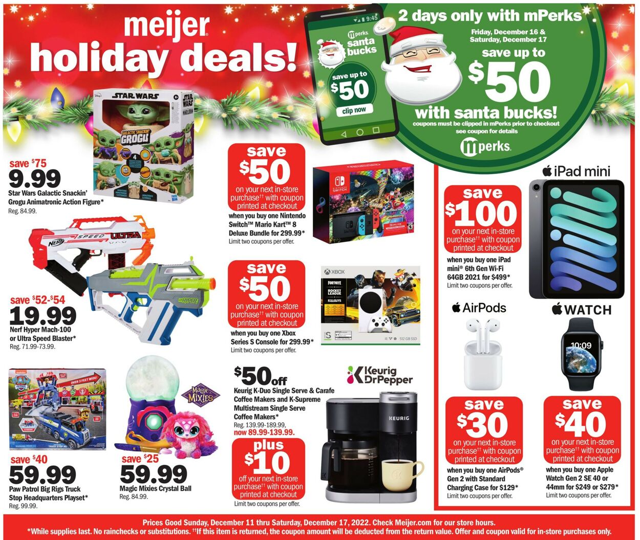 Meijer Weekly Ad Circular - valid 12/11-12/17/2022