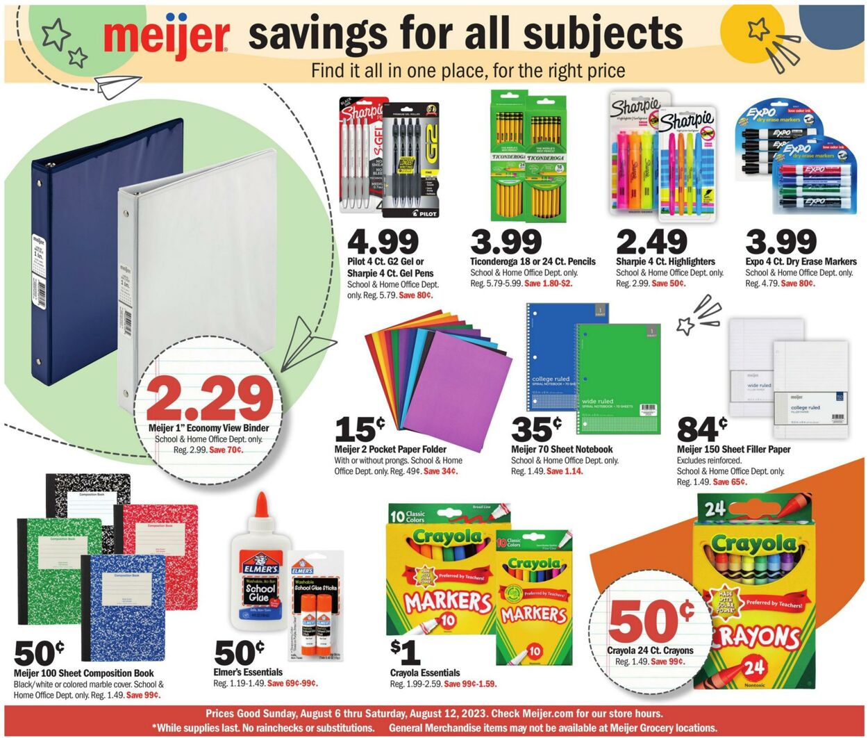 Meijer Weekly Ad Circular - valid 08/06-08/12/2023