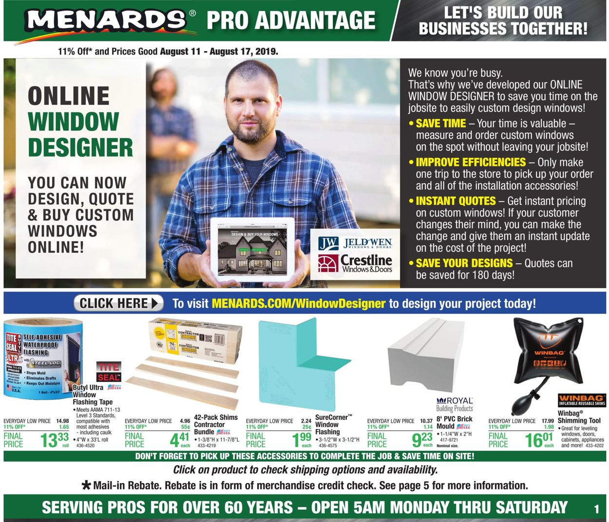 Menards Weekly Ad Circular - valid 08/11-08/17/2019