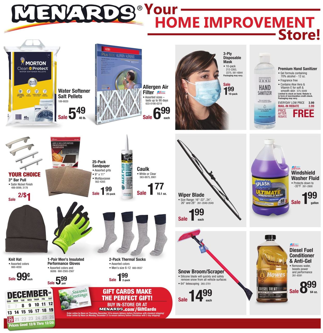 Menards Weekly Ad Circular - valid 12/08-12/20/2020