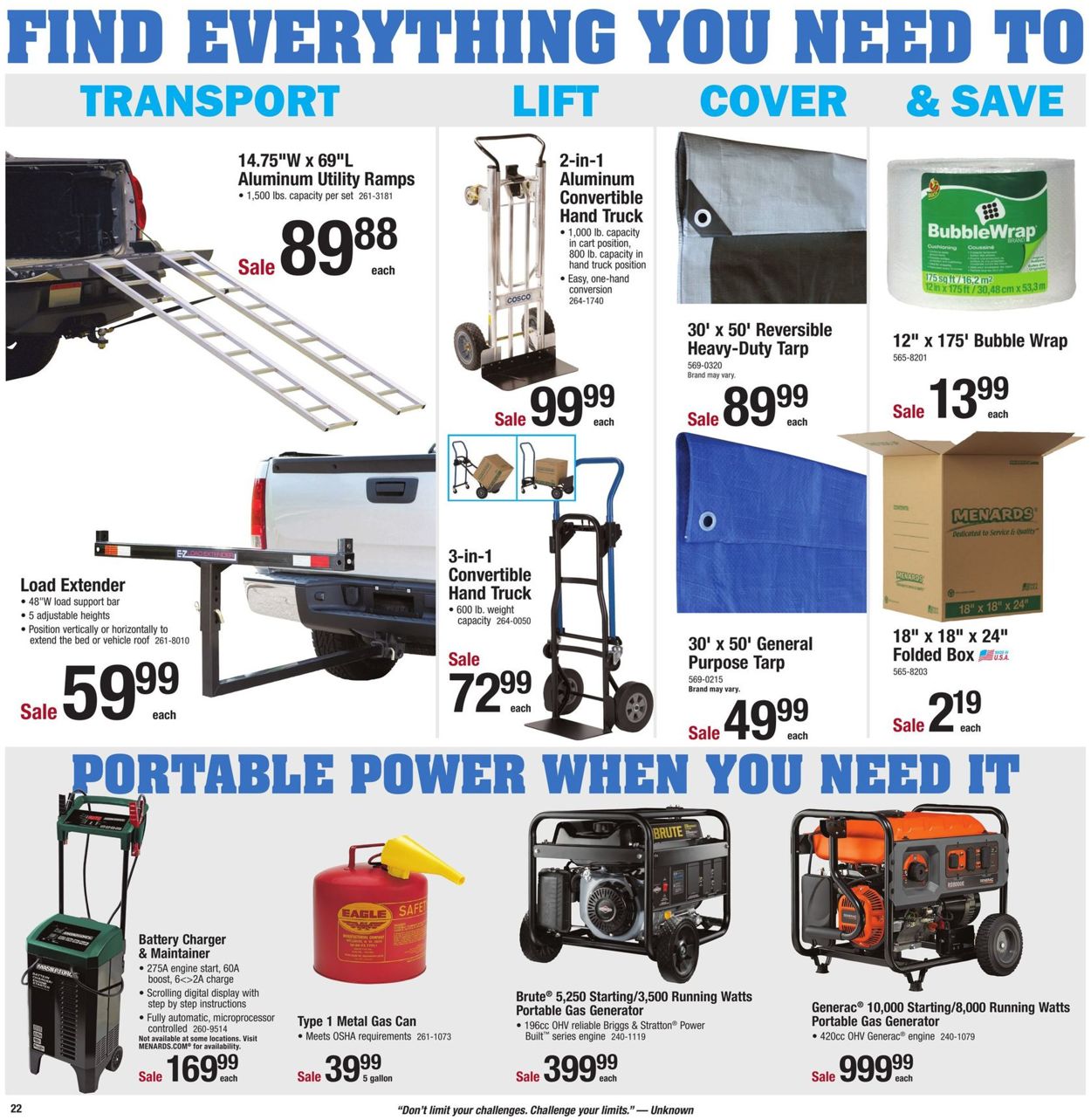 Menards Project Day Sale 2021 Weekly Ad Circular - valid 01/03-01/16/2021 (Page 22)
