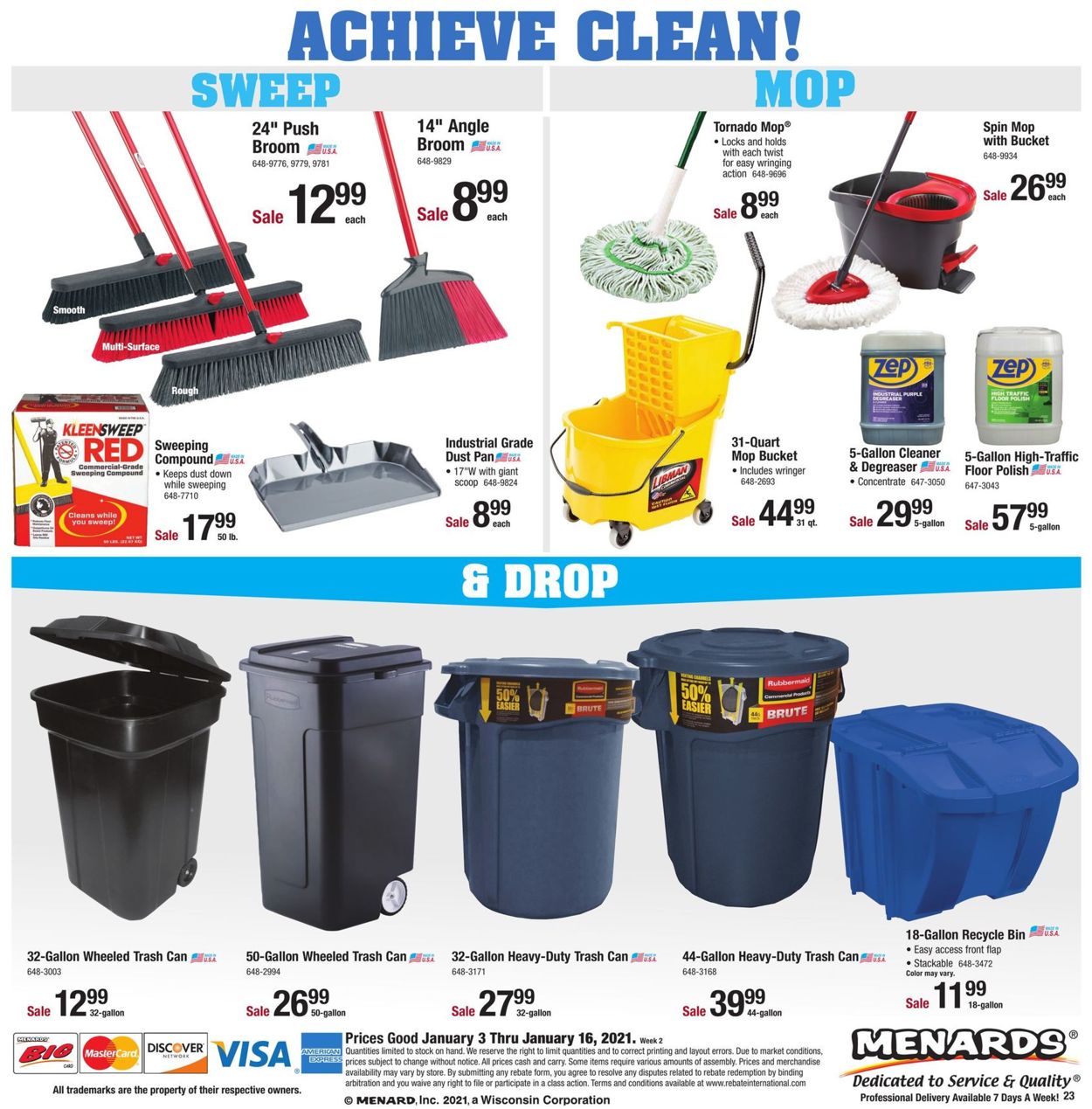 Menards Project Day Sale 2021 Weekly Ad Circular - valid 01/03-01/16/2021 (Page 23)