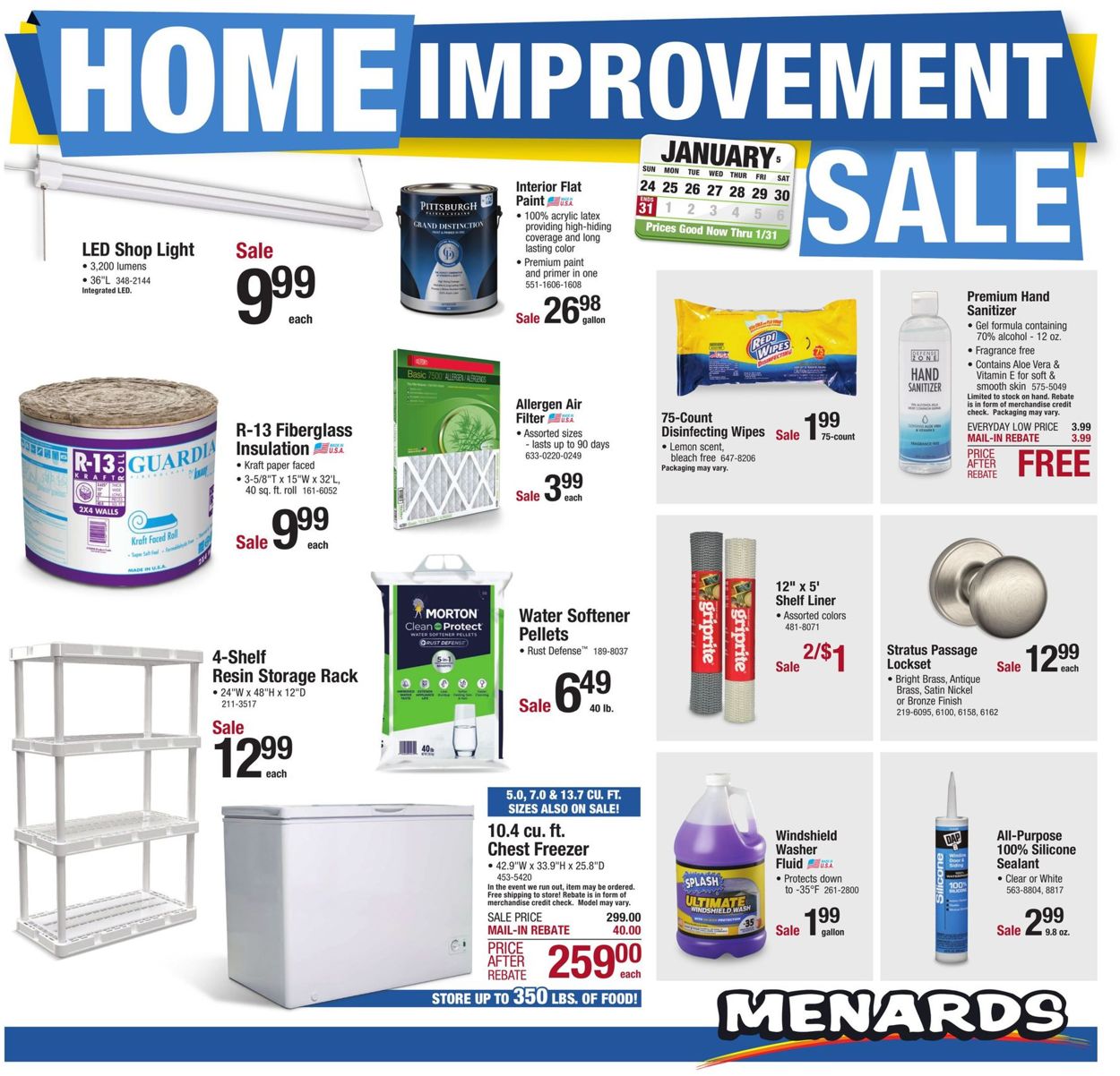 Menards Home Improvement Sale 2021 Weekly Ad Circular - valid 01/24-01/31/2021