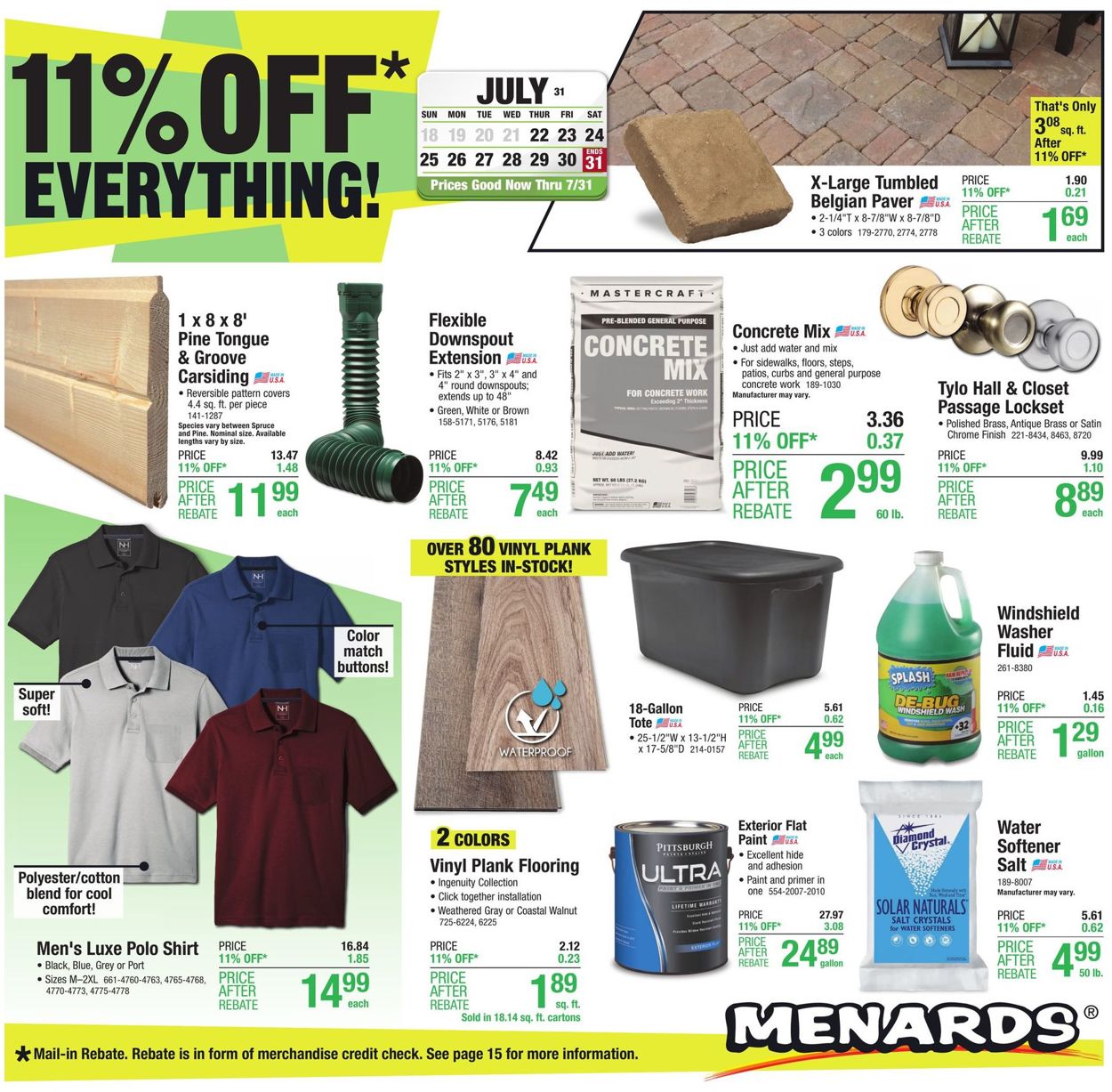 Menards Weekly Ad Circular - valid 07/22-07/31/2021