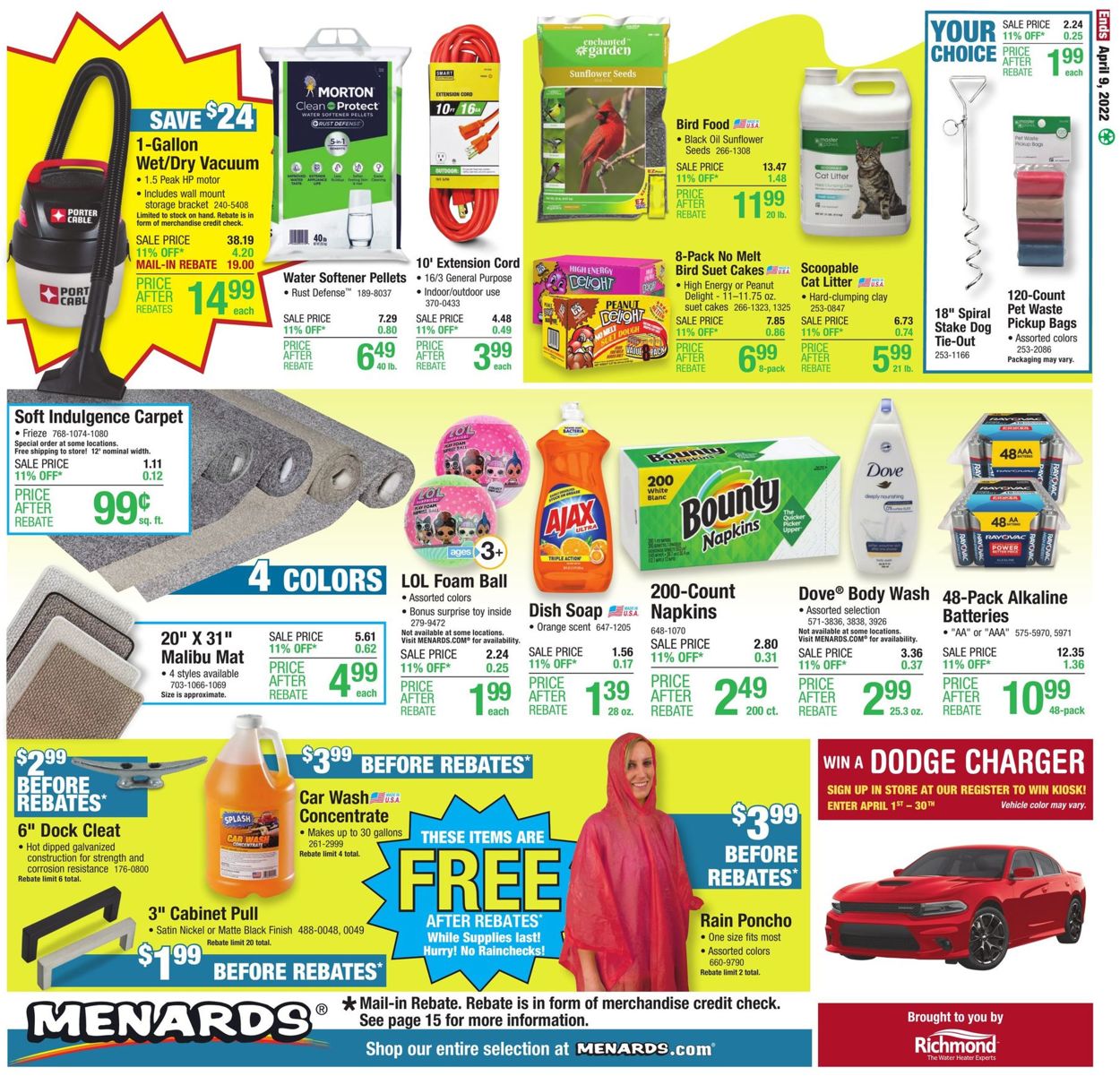 Menards Weekly Ad Circular - valid 03/31-04/09/2022 (Page 20)