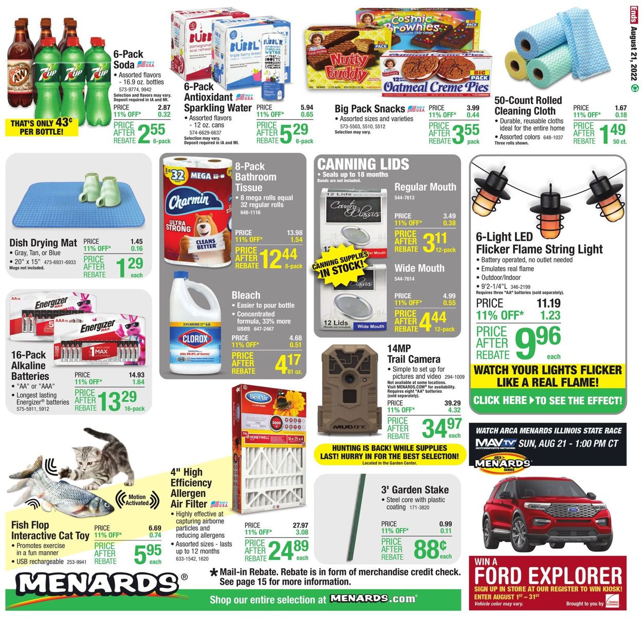 Menards Weekly Ad Circular - valid 08/11-08/21/2022 (Page 22)
