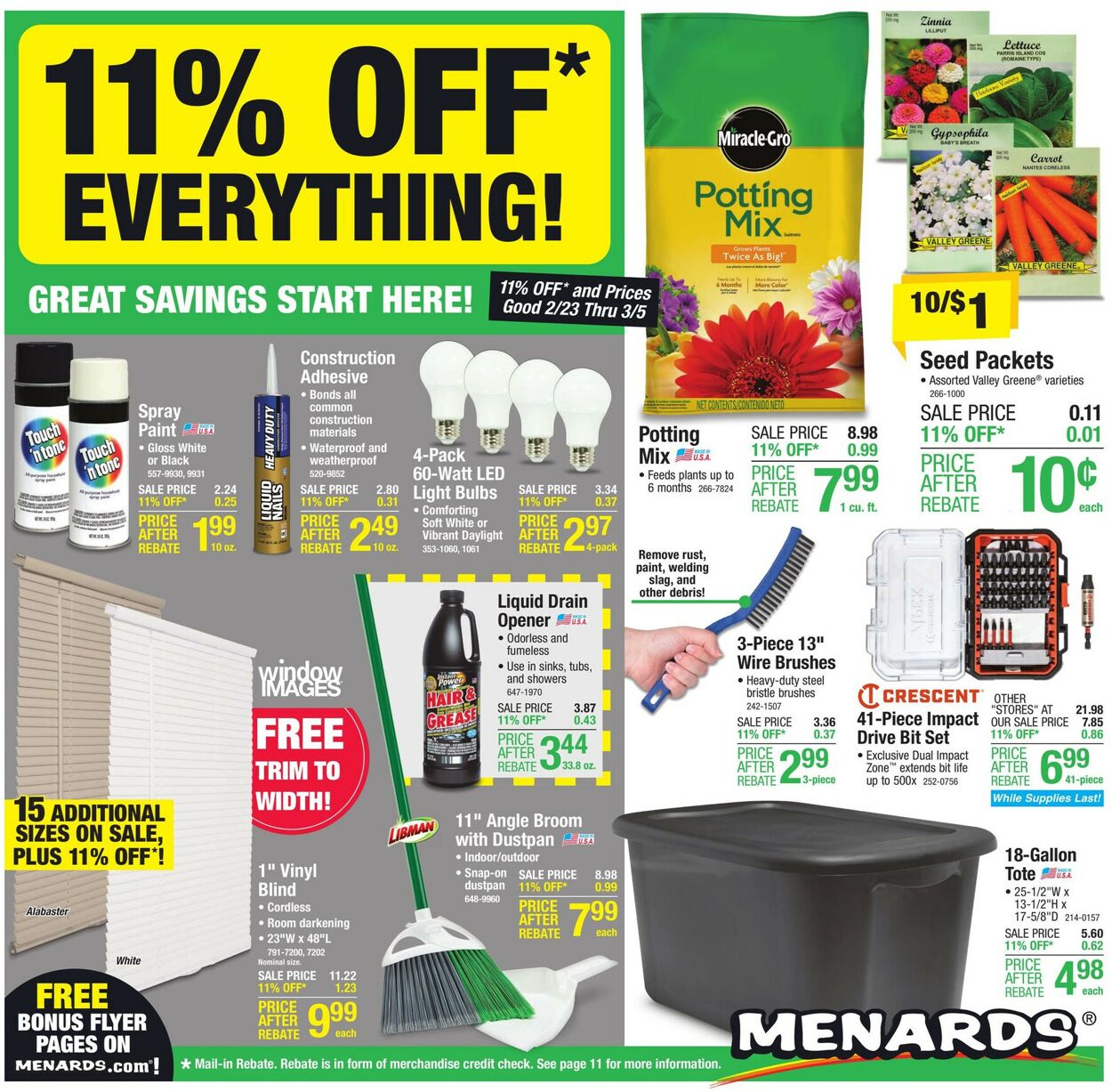 Menards Weekly Ad Circular - valid 02/22-03/05/2023