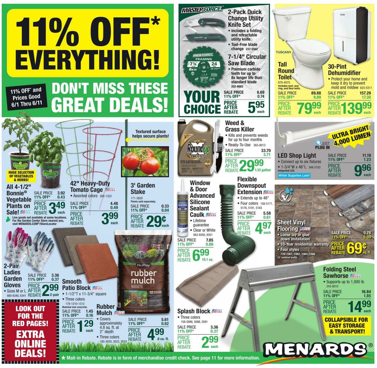 Menards Weekly Ad Circular - valid 06/01-06/11/2023