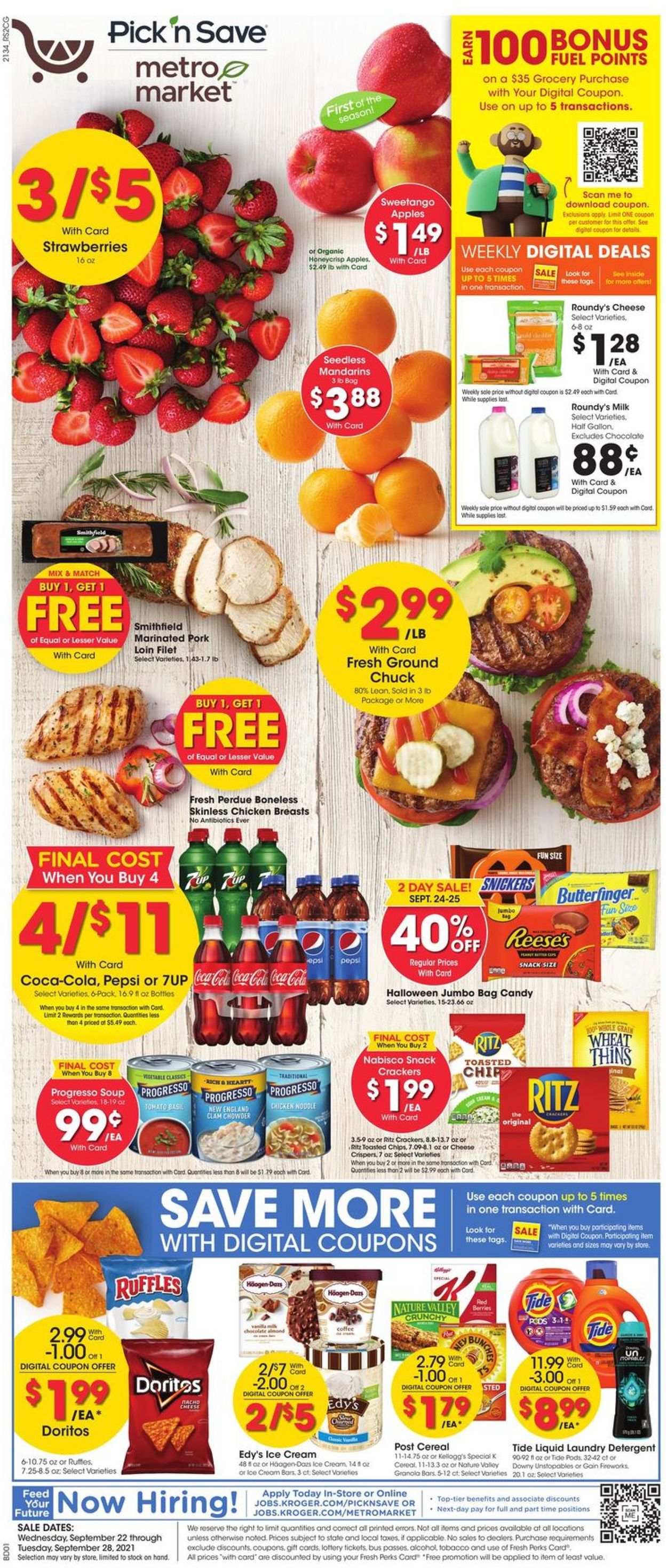 Metro Market Weekly Ad Circular - valid 09/22-09/28/2021