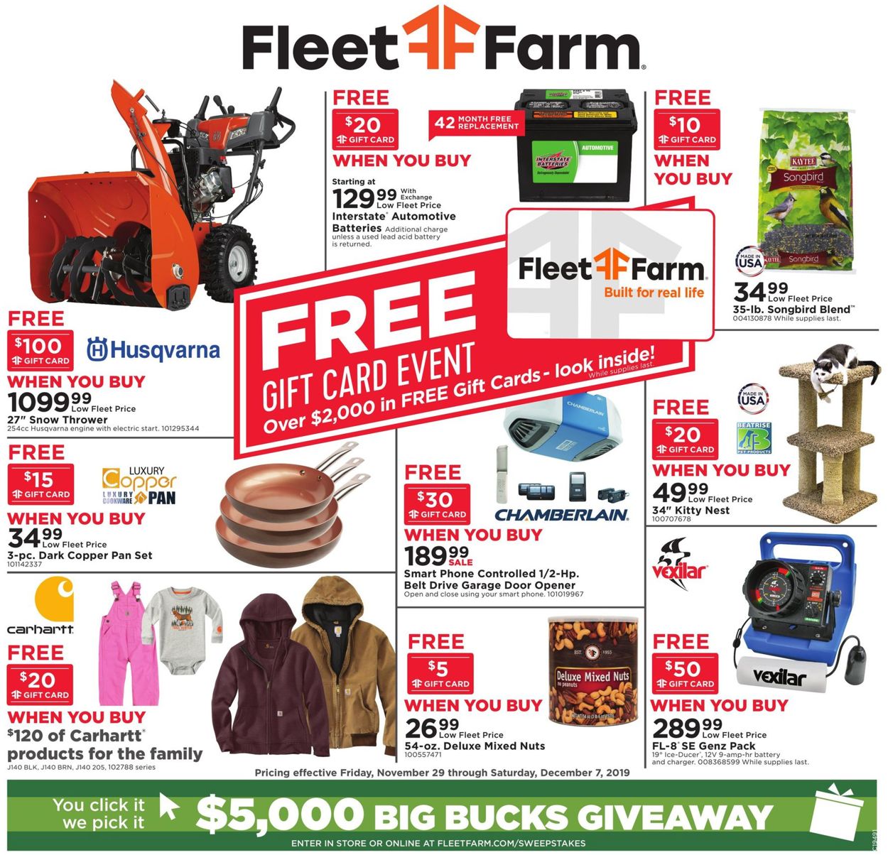 Mills Fleet Farm Weekly Ad Circular - valid 11/29-12/07/2019