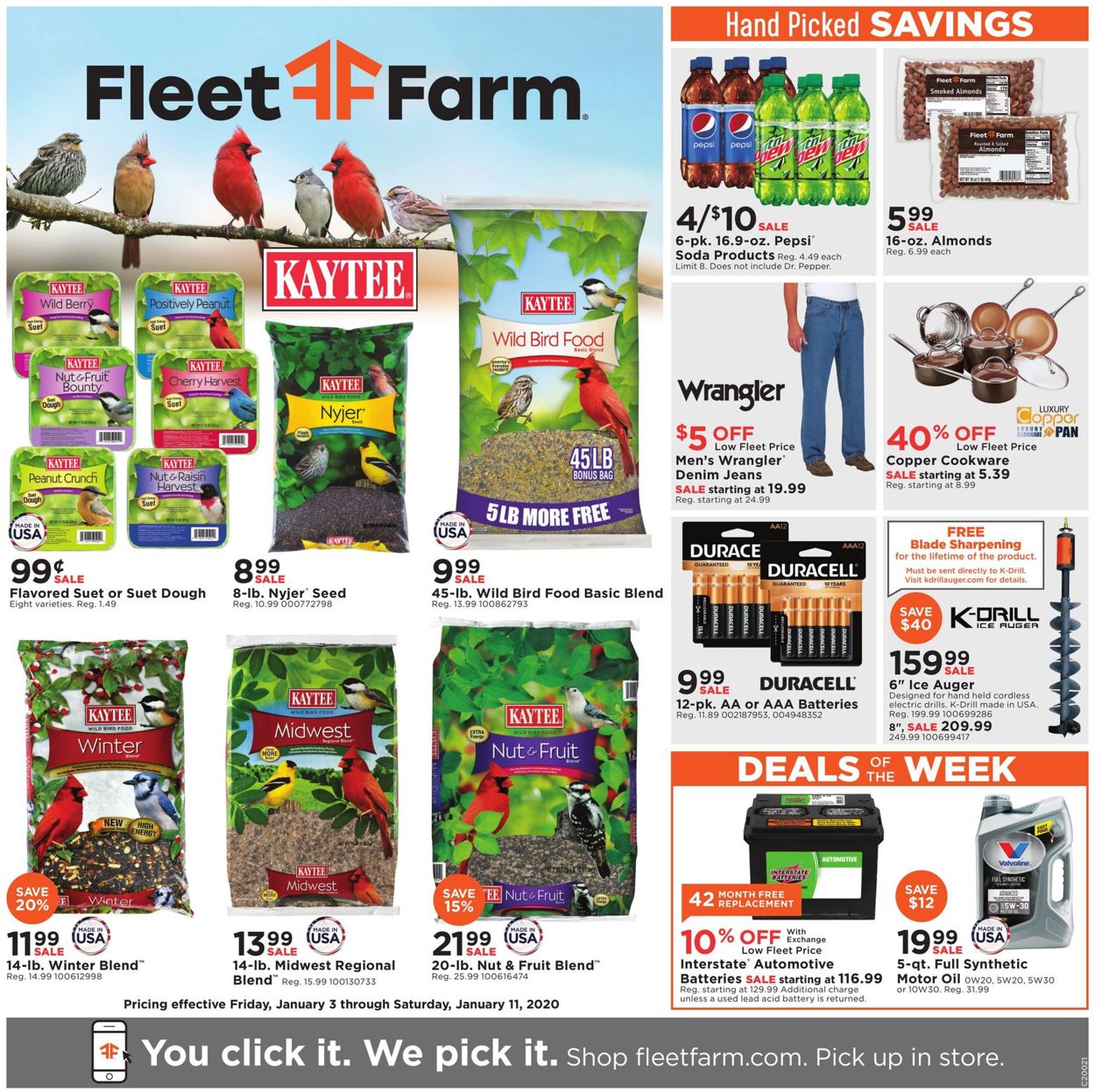 Mills Fleet Farm Weekly Ad Circular - valid 01/03-01/11/2020