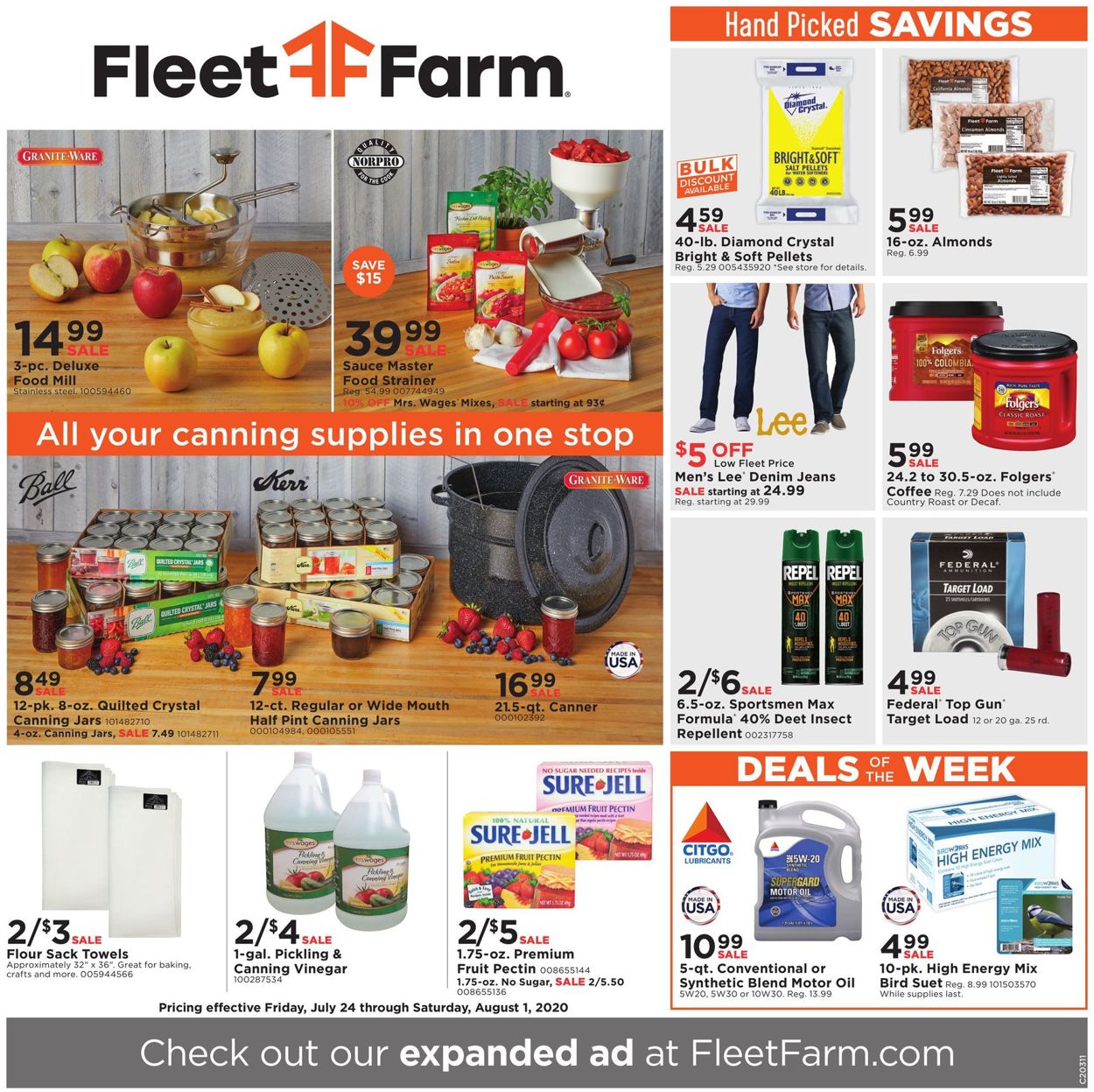 Mills Fleet Farm Weekly Ad Circular - valid 07/24-08/01/2020