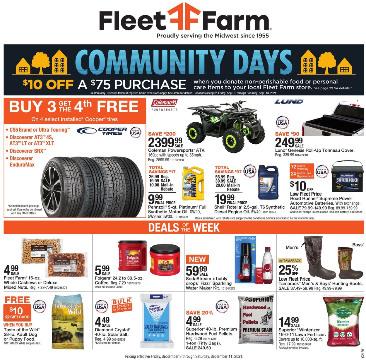 Mills Fleet Farm Weekly Ad Circular - valid 09/03-09/11/2021