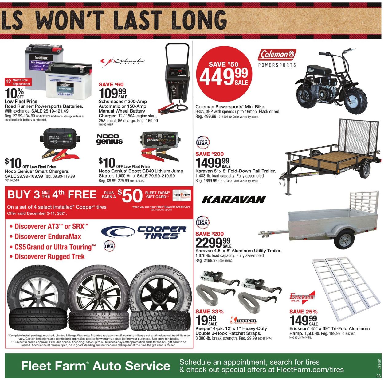 Mills Fleet Farm Weekly Ad Circular - valid 12/03-12/11/2021 (Page 23)