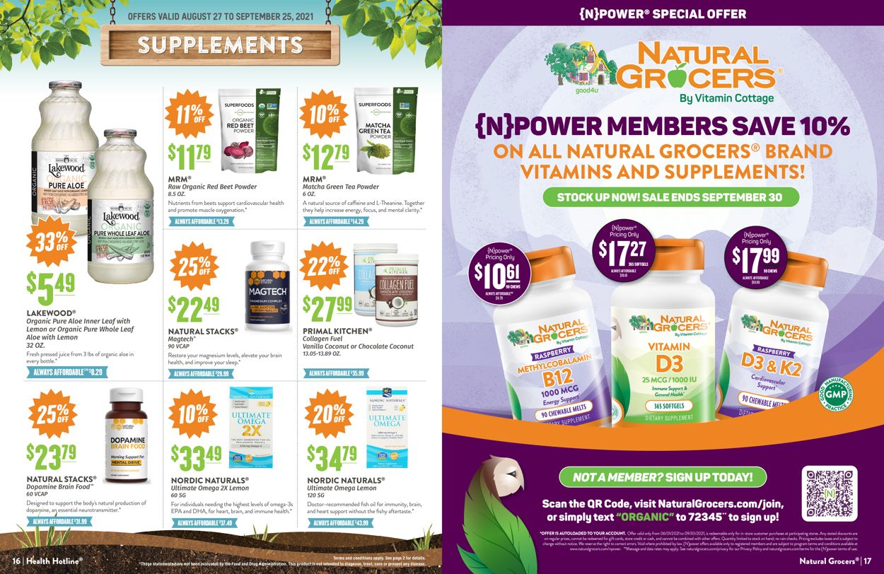 Natural Grocers Weekly Ad Circular - valid 08/27-09/25/2021 (Page 9)