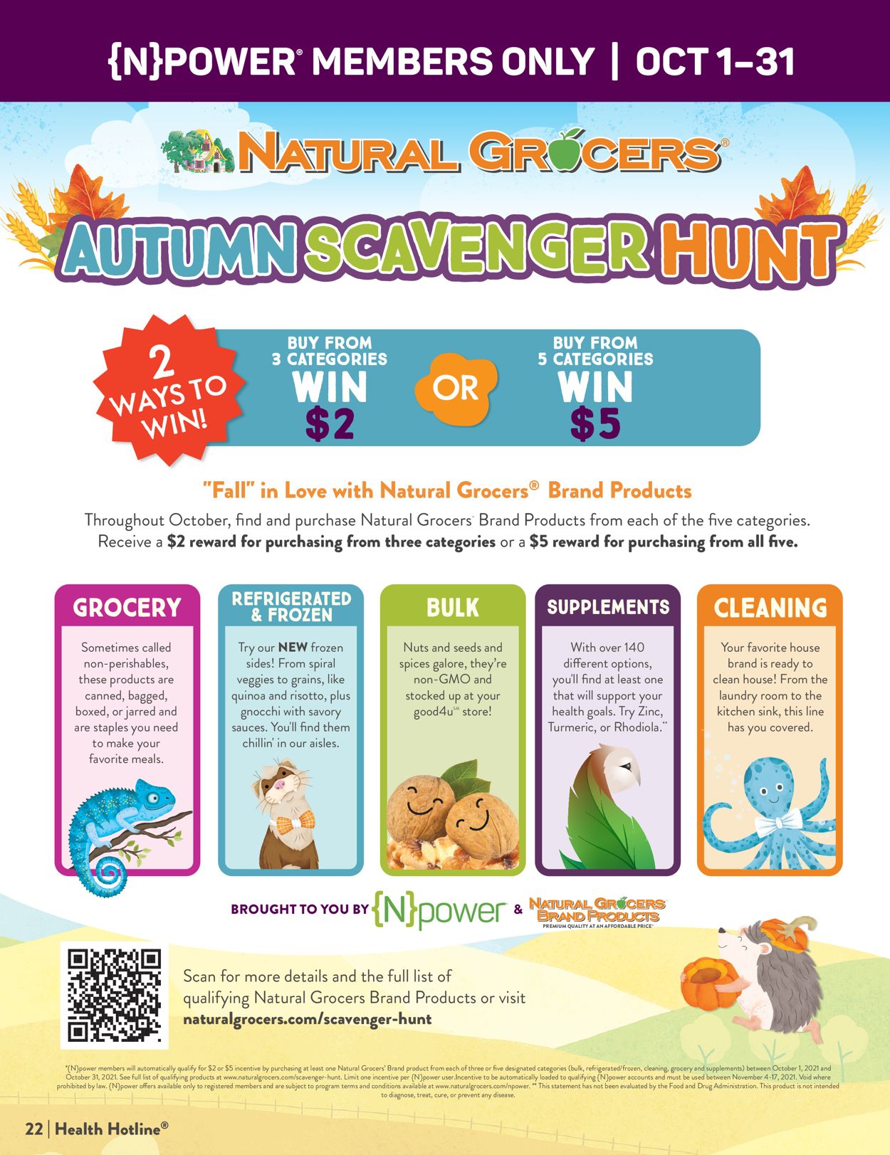 Natural Grocers Weekly Ad Circular - valid 09/30-10/31/2021 (Page 22)