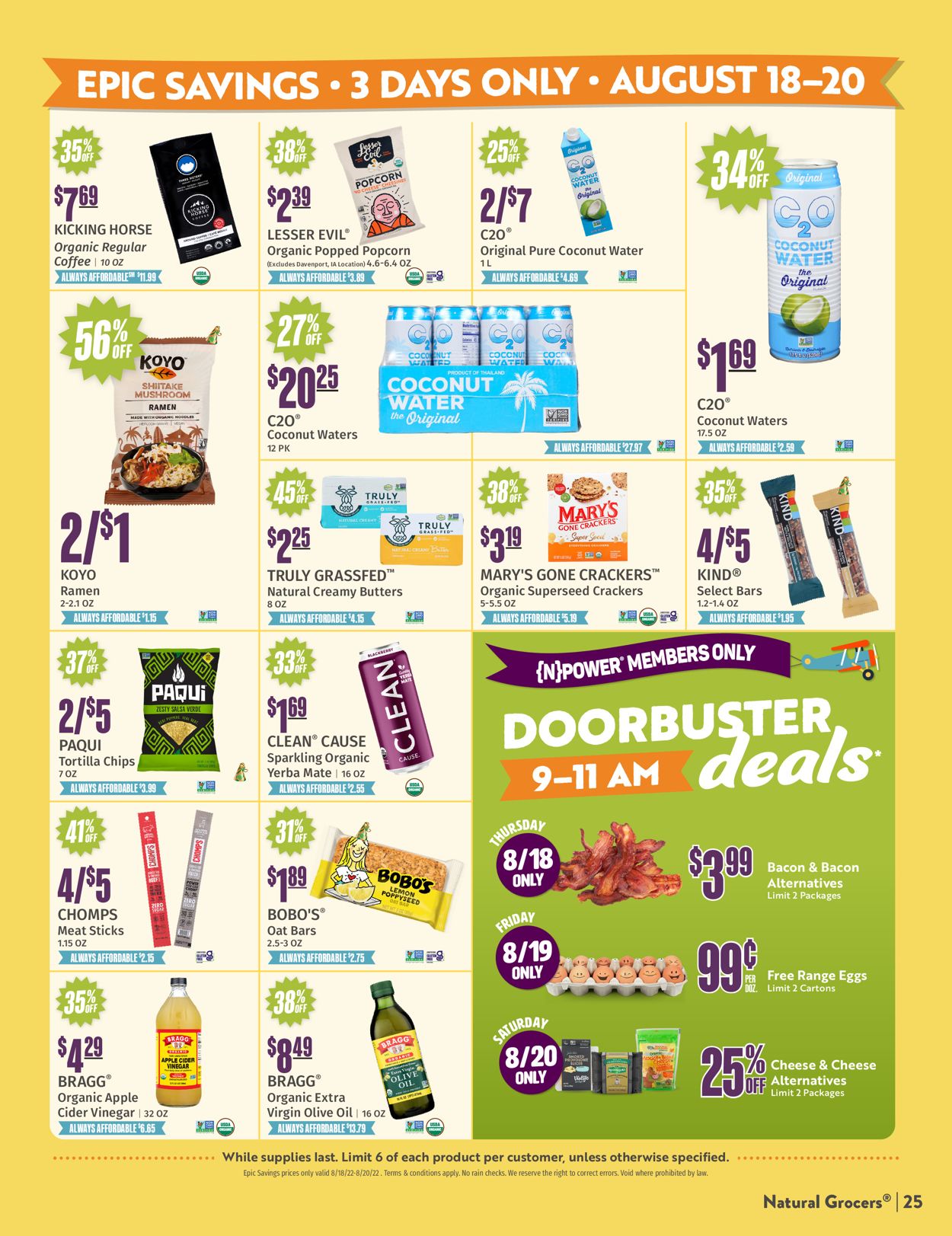 Natural Grocers Weekly Ad Circular - valid 08/05-08/31/2022 (Page 25)