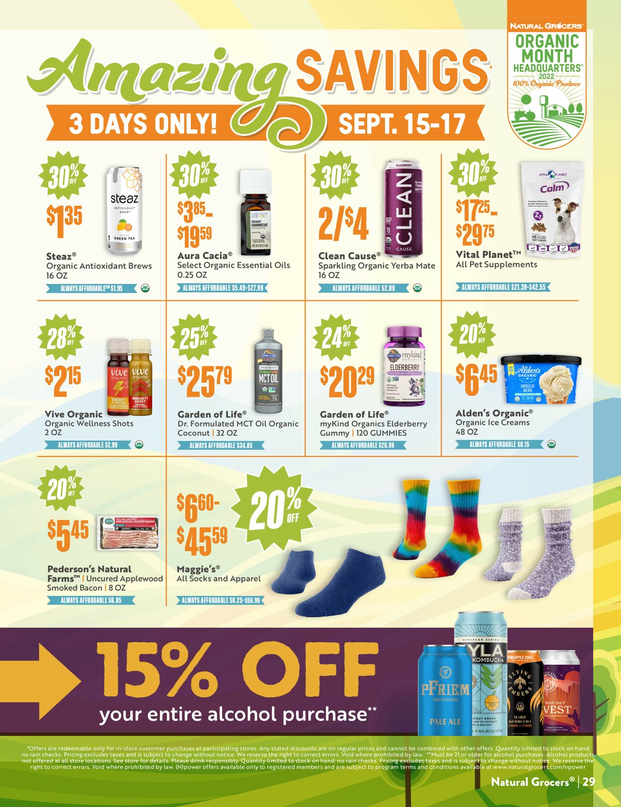 Natural Grocers Weekly Ad Circular - valid 09/09-09/30/2022 (Page 29)