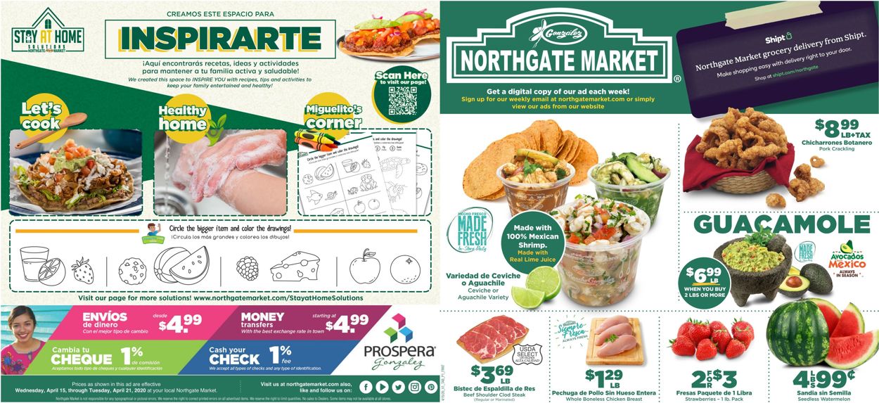 Northgate Market Weekly Ad Circular - valid 04/15-04/21/2020