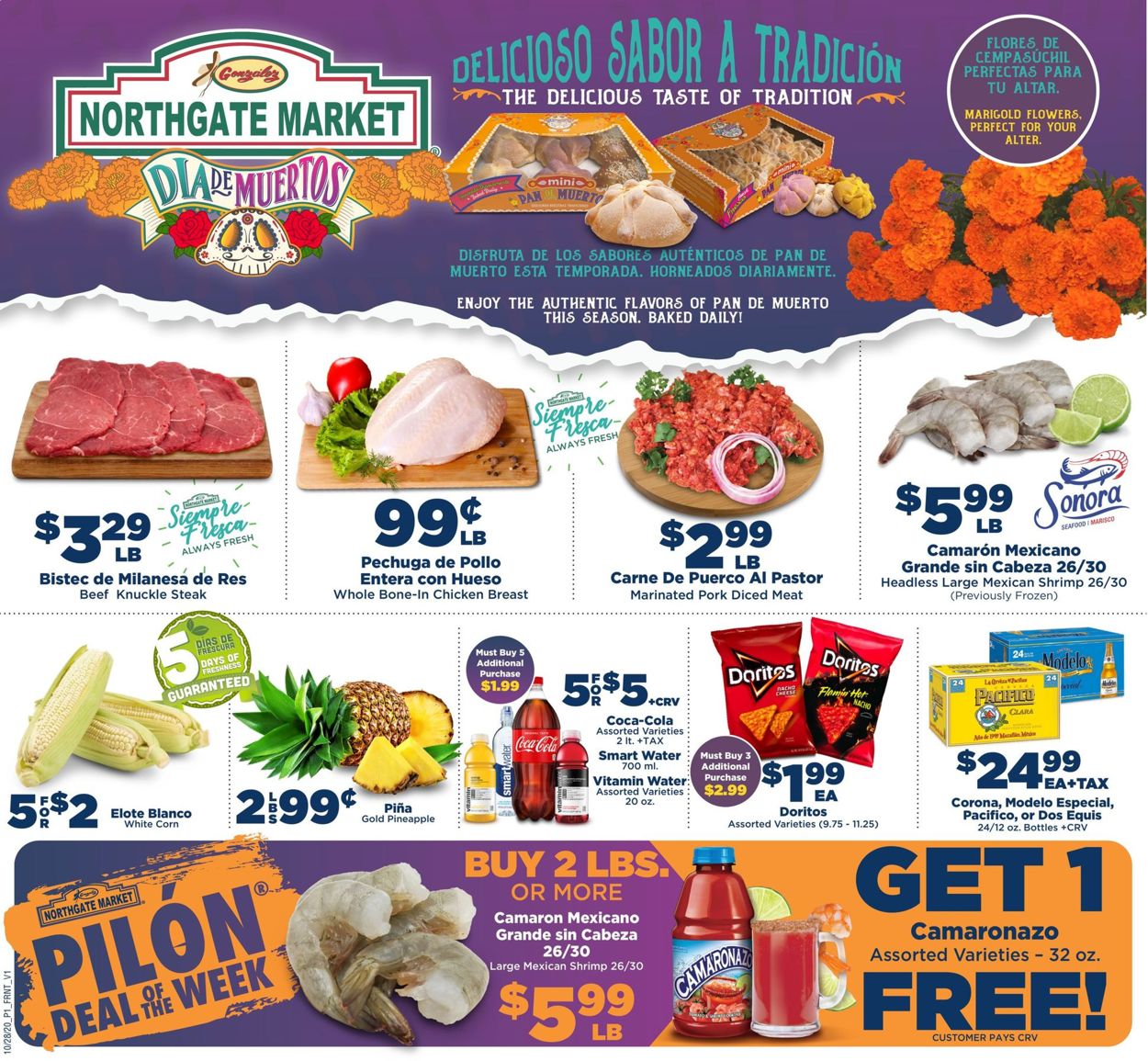 Northgate Market Weekly Ad Circular - valid 10/28-11/03/2020