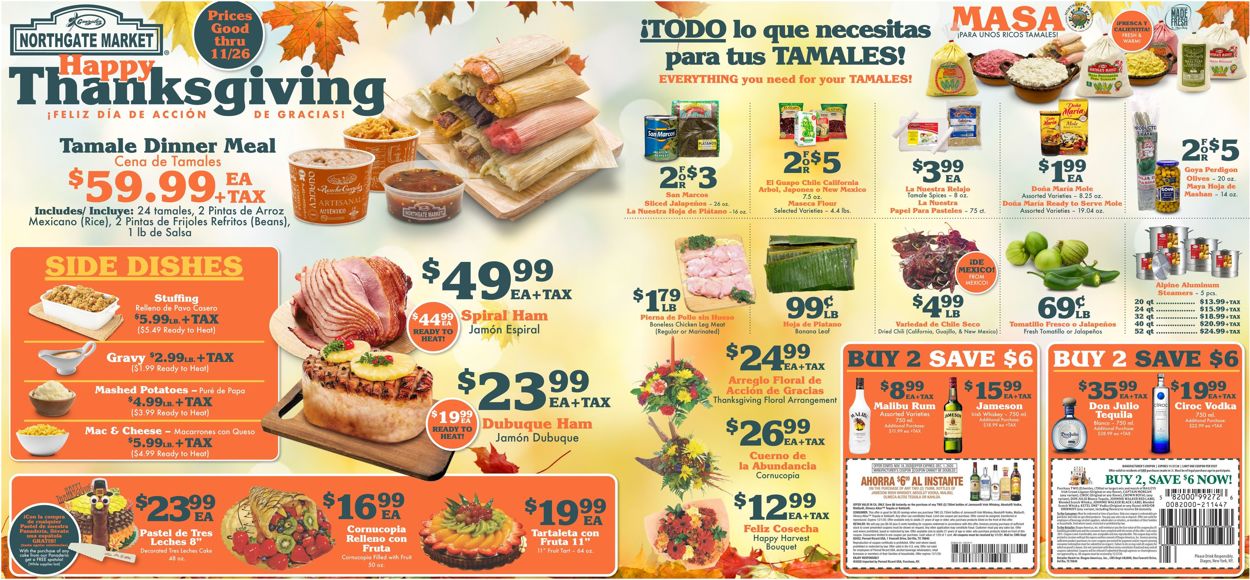 Northgate Market Thanksgiving 2020 Weekly Ad Circular - valid 11/18-11/26/2020 (Page 2)