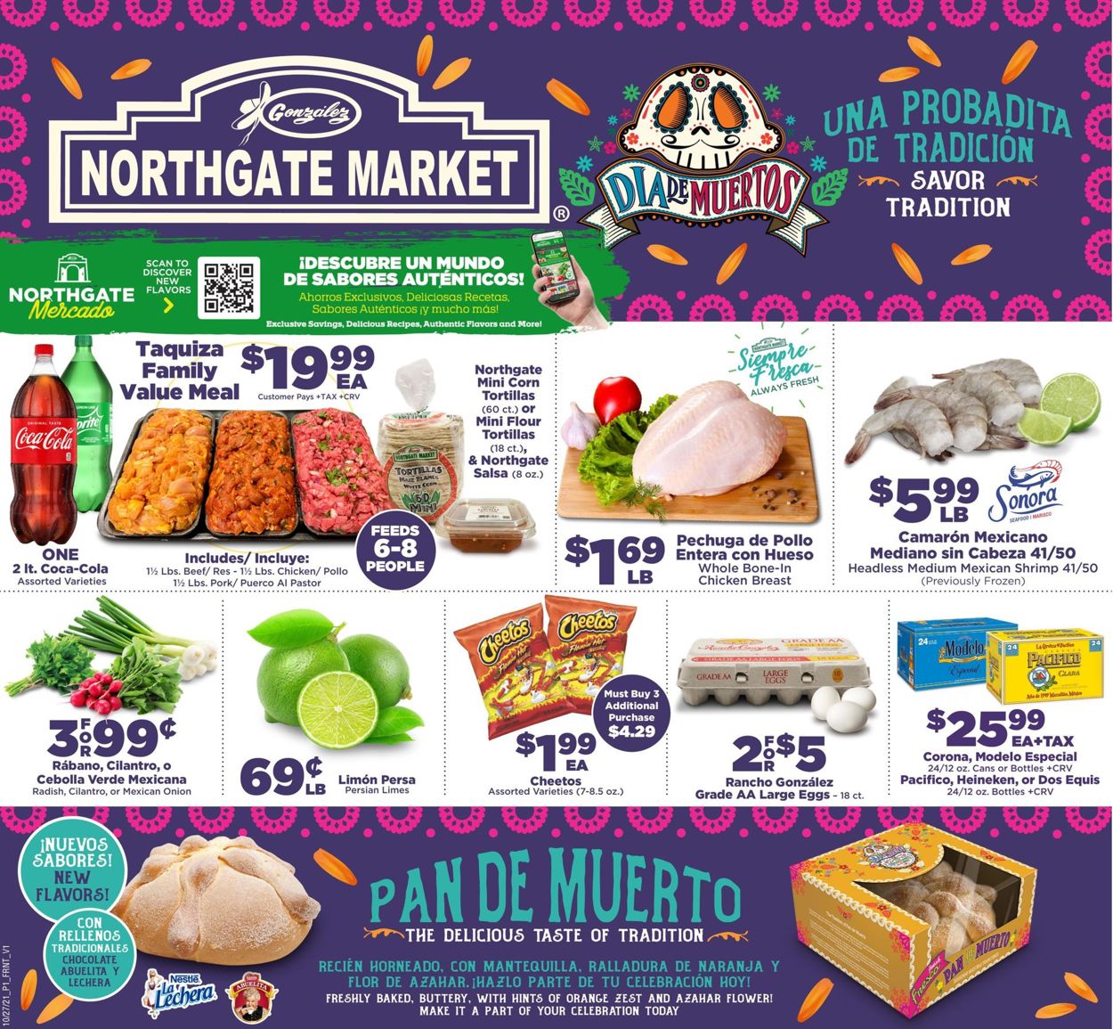 Northgate Market Dia De Muertos 2021 Weekly Ad Circular - valid 10/27-11/02/2021