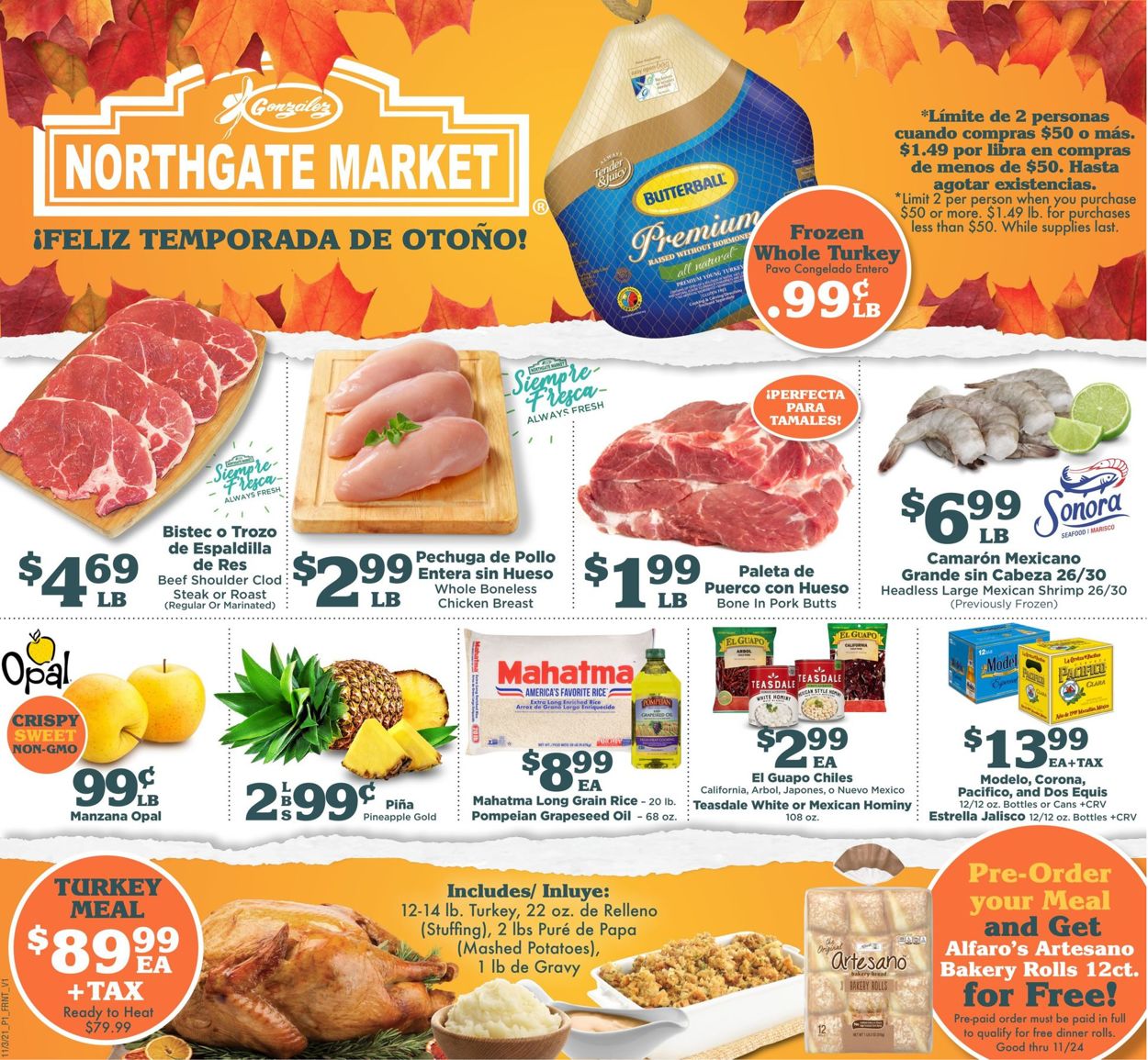 Northgate Market Weekly Ad Circular - valid 11/03-11/09/2021