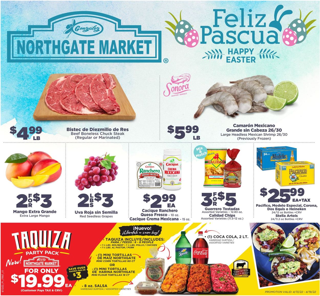 Northgate Market EASTER 2022 Weekly Ad Circular - valid 04/13-04/19/2022