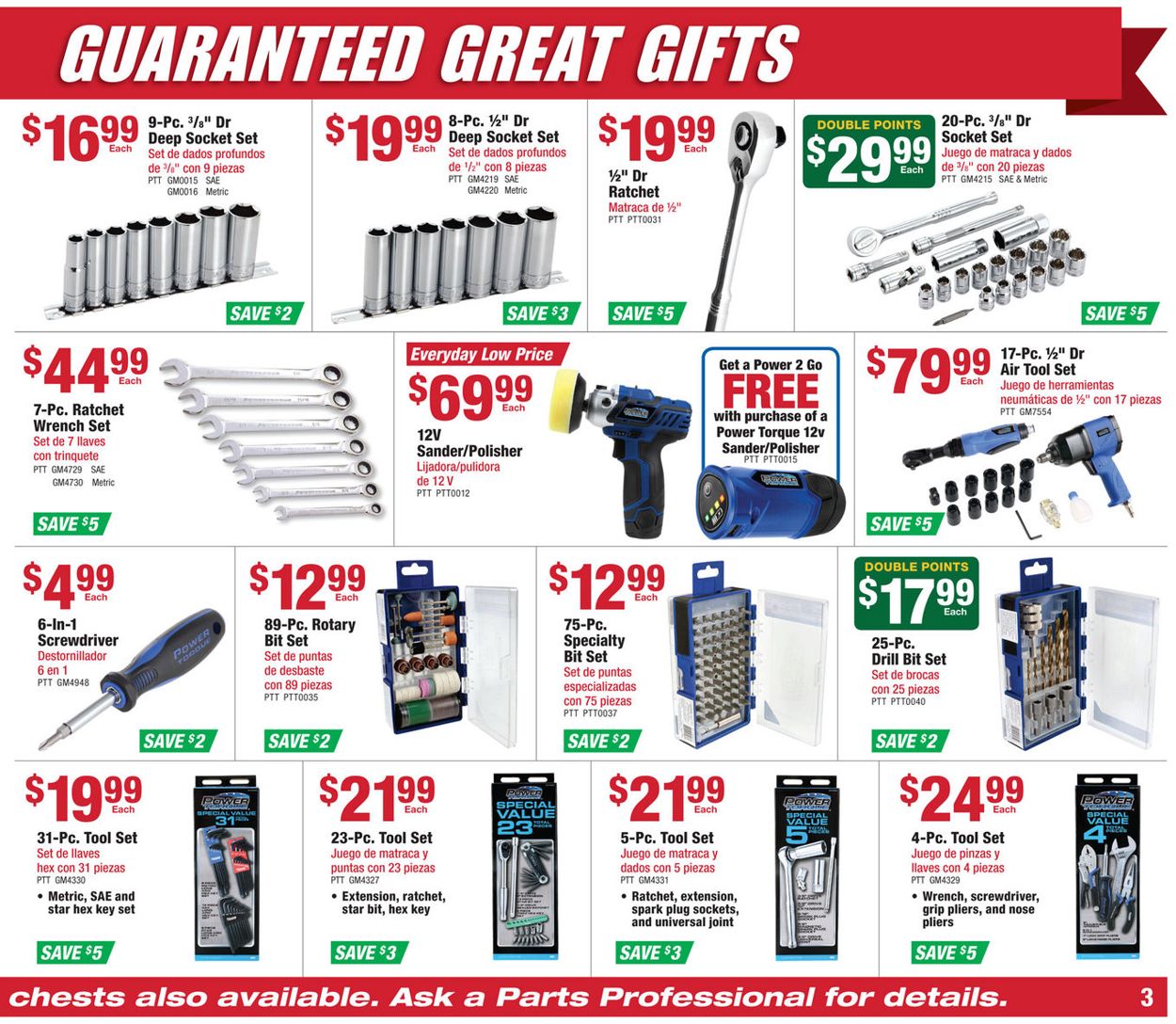 O'Reilly Auto Parts - HOLIDAY GIFT GUIDE 2019 Weekly Ad Circular - valid 11/27-12/24/2019 (Page 3)