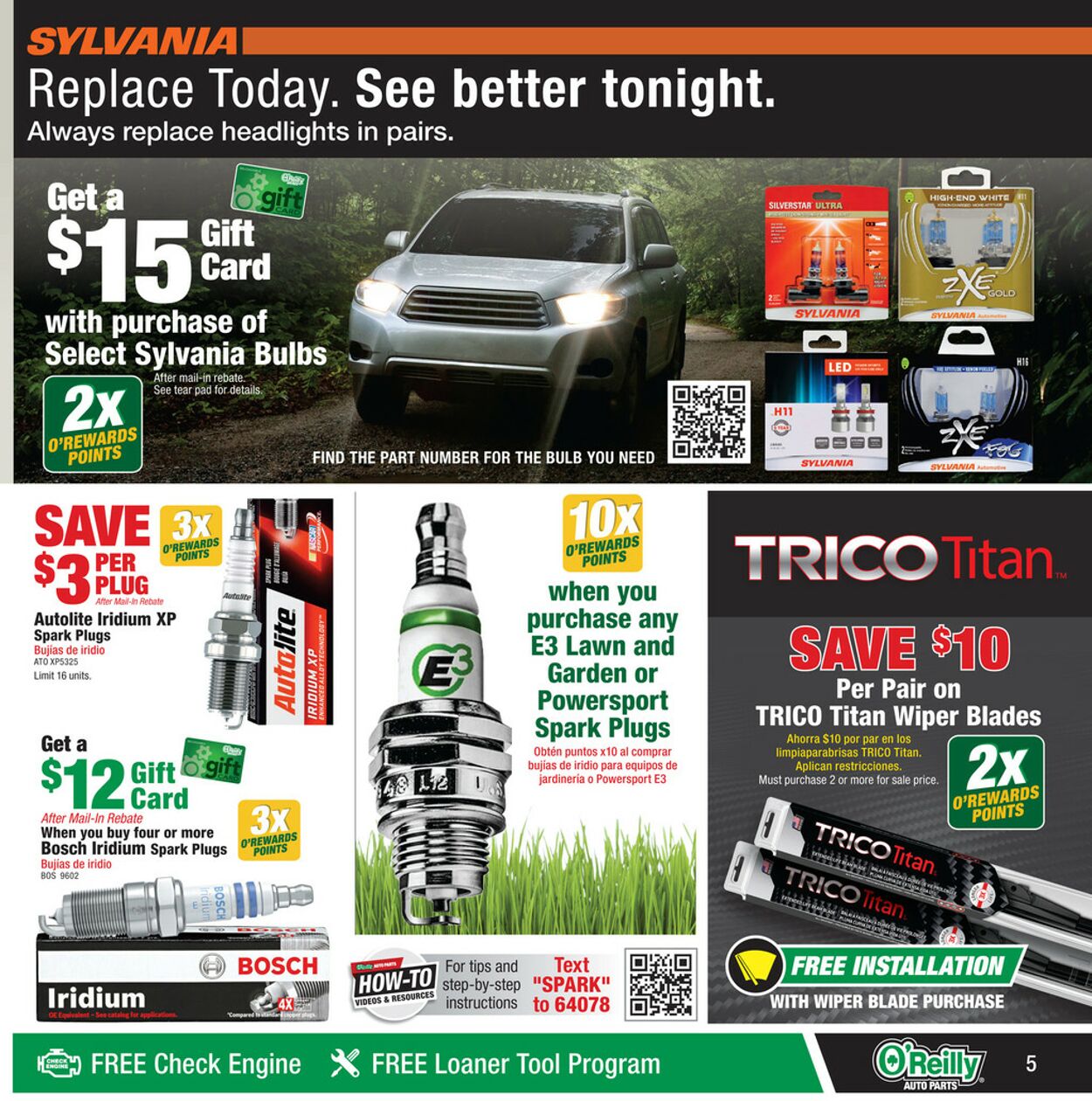 O'Reilly Auto Parts Weekly Ad Circular - valid 08/31-09/27/2022 (Page 5)