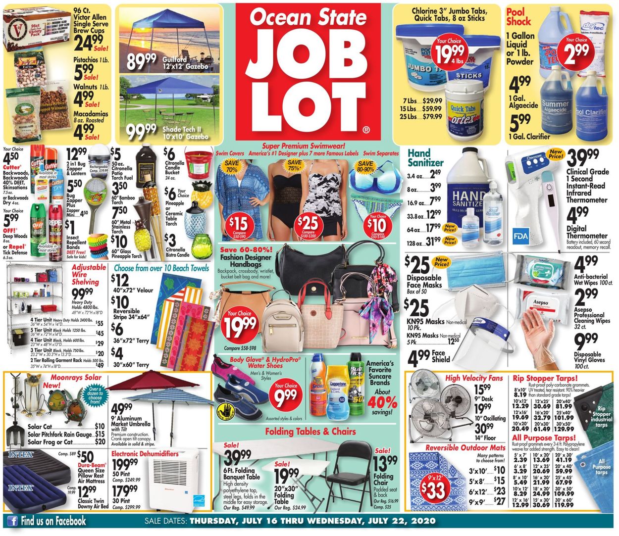 Ocean State Job Lot Weekly Ad Circular - valid 07/16-07/22/2020