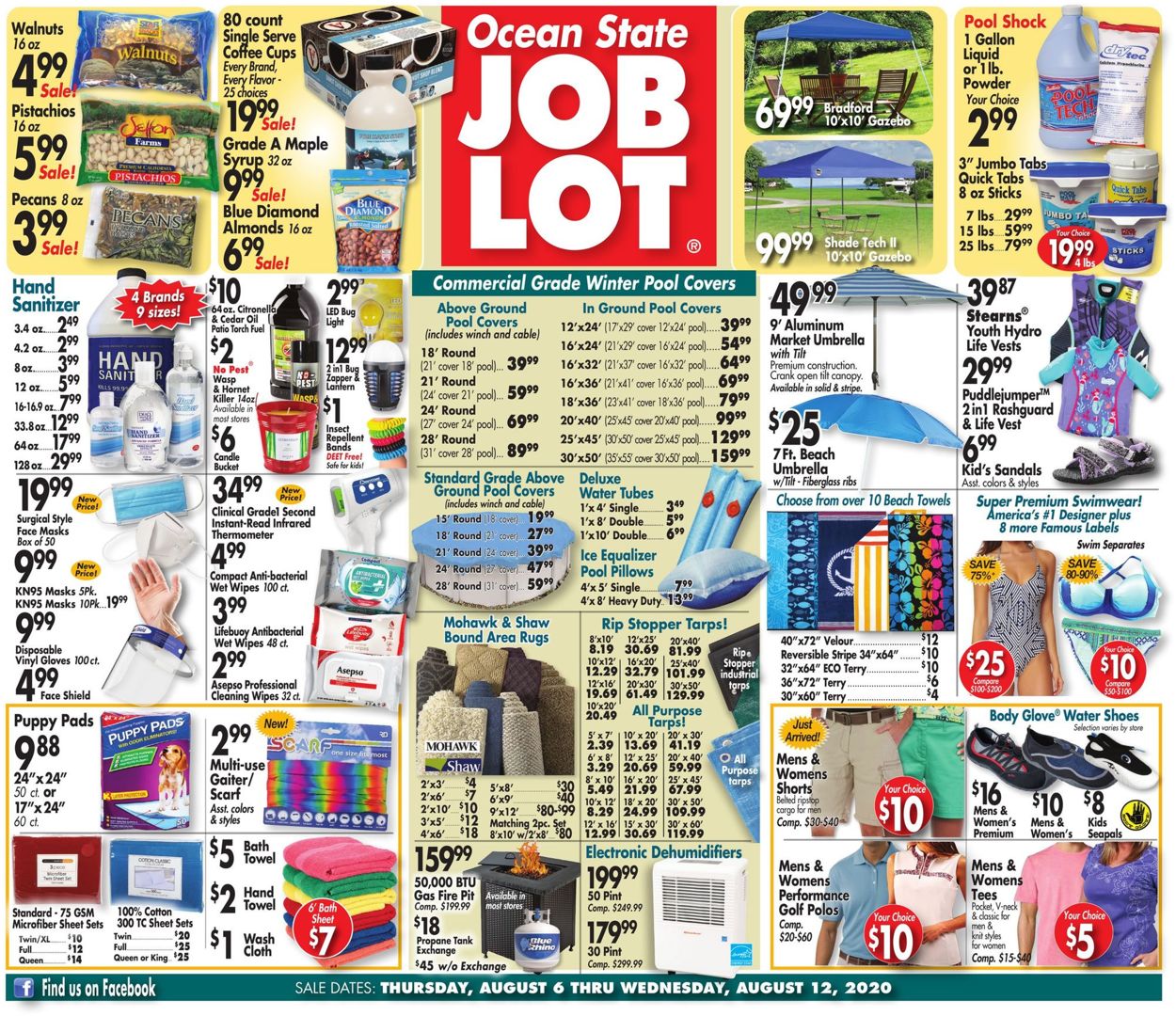 Ocean State Job Lot Weekly Ad Circular - valid 08/06-08/12/2020