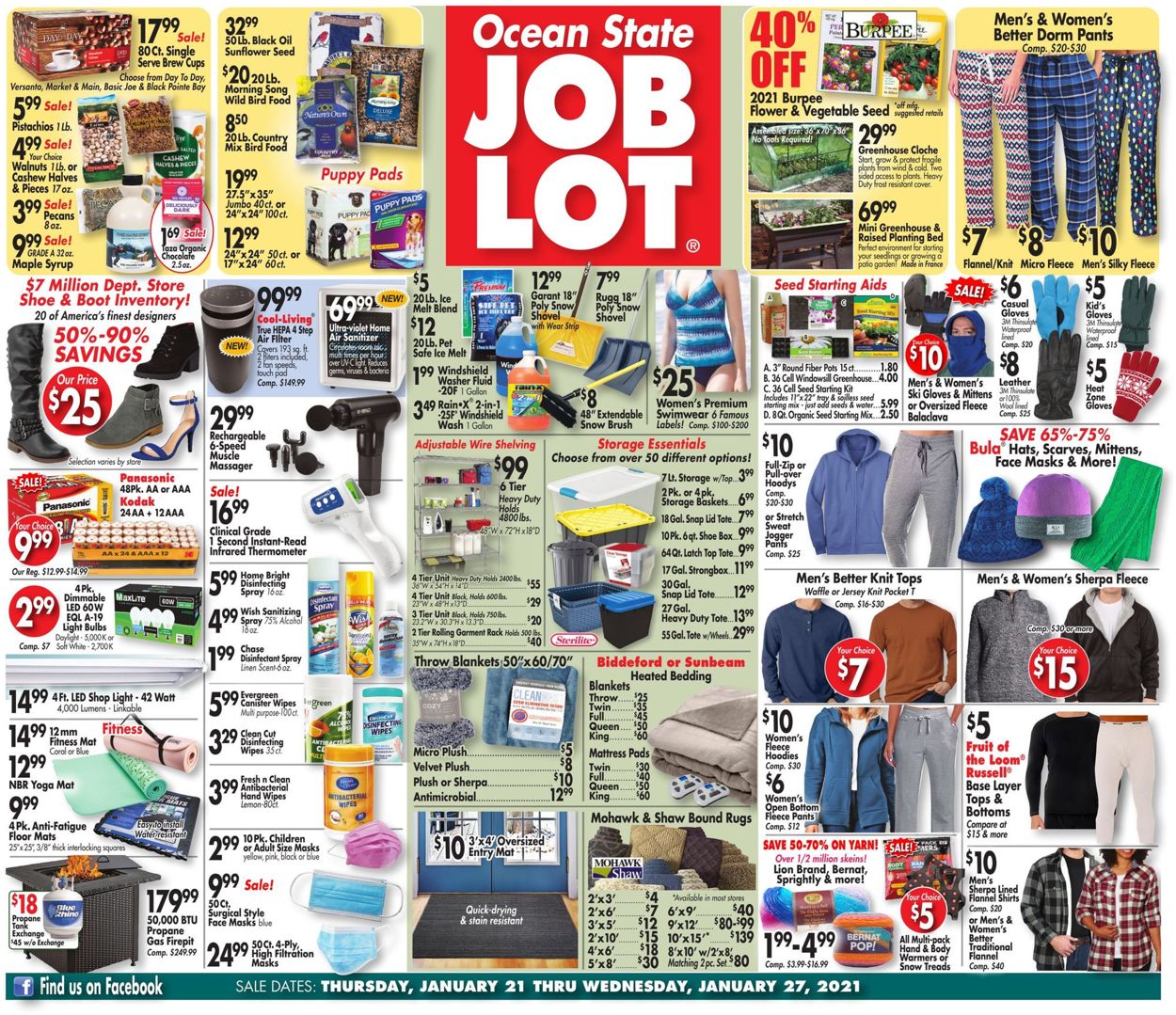 Ocean State Job Lot Weekly Ad Circular - valid 01/21-01/27/2021